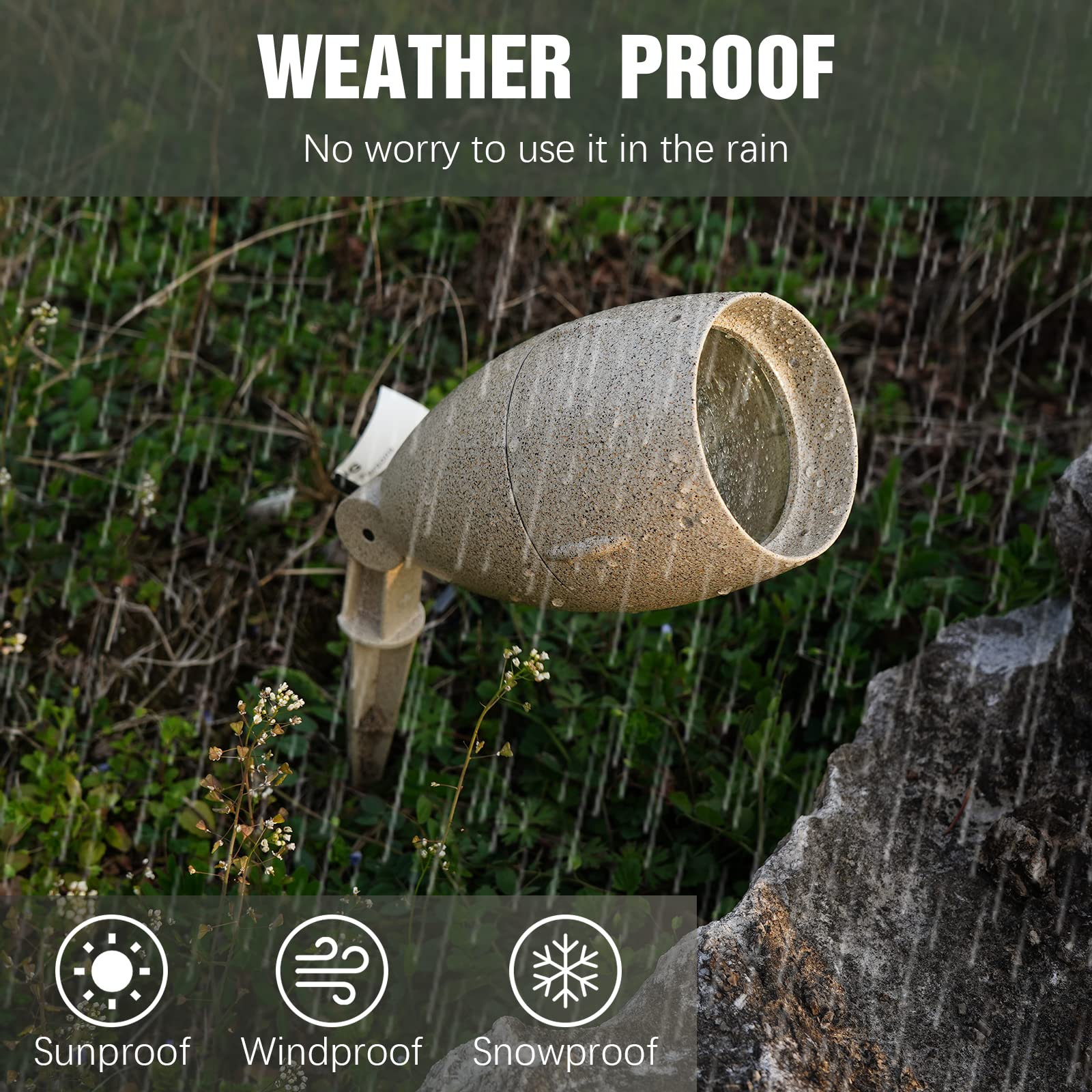 Malibu 8303-9606-01 35 Watt Flood Lights, Sand Finish