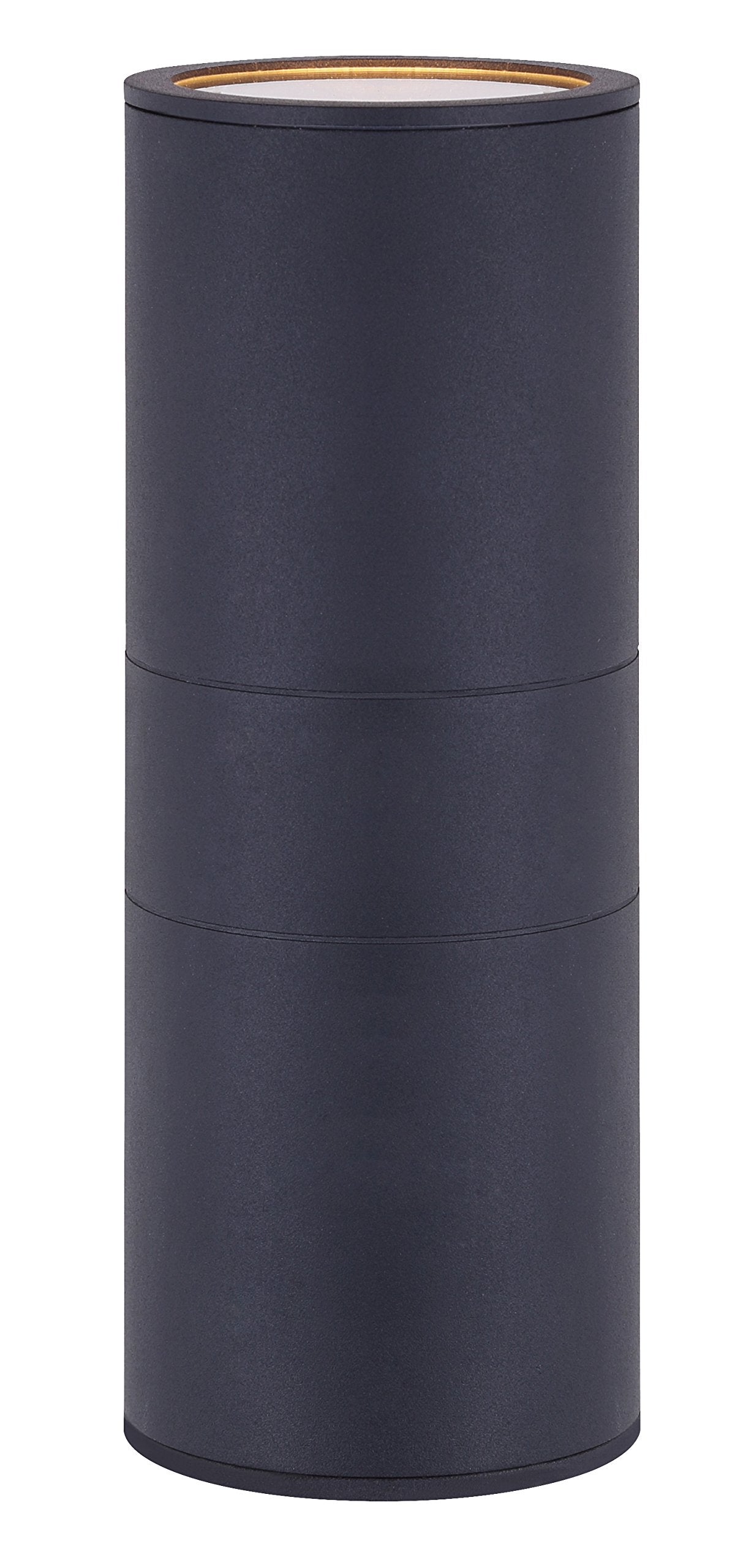 Canarm Baylyn 2 Light Outdoor Lantern, Black Finish, Metal, Model IOL282BK