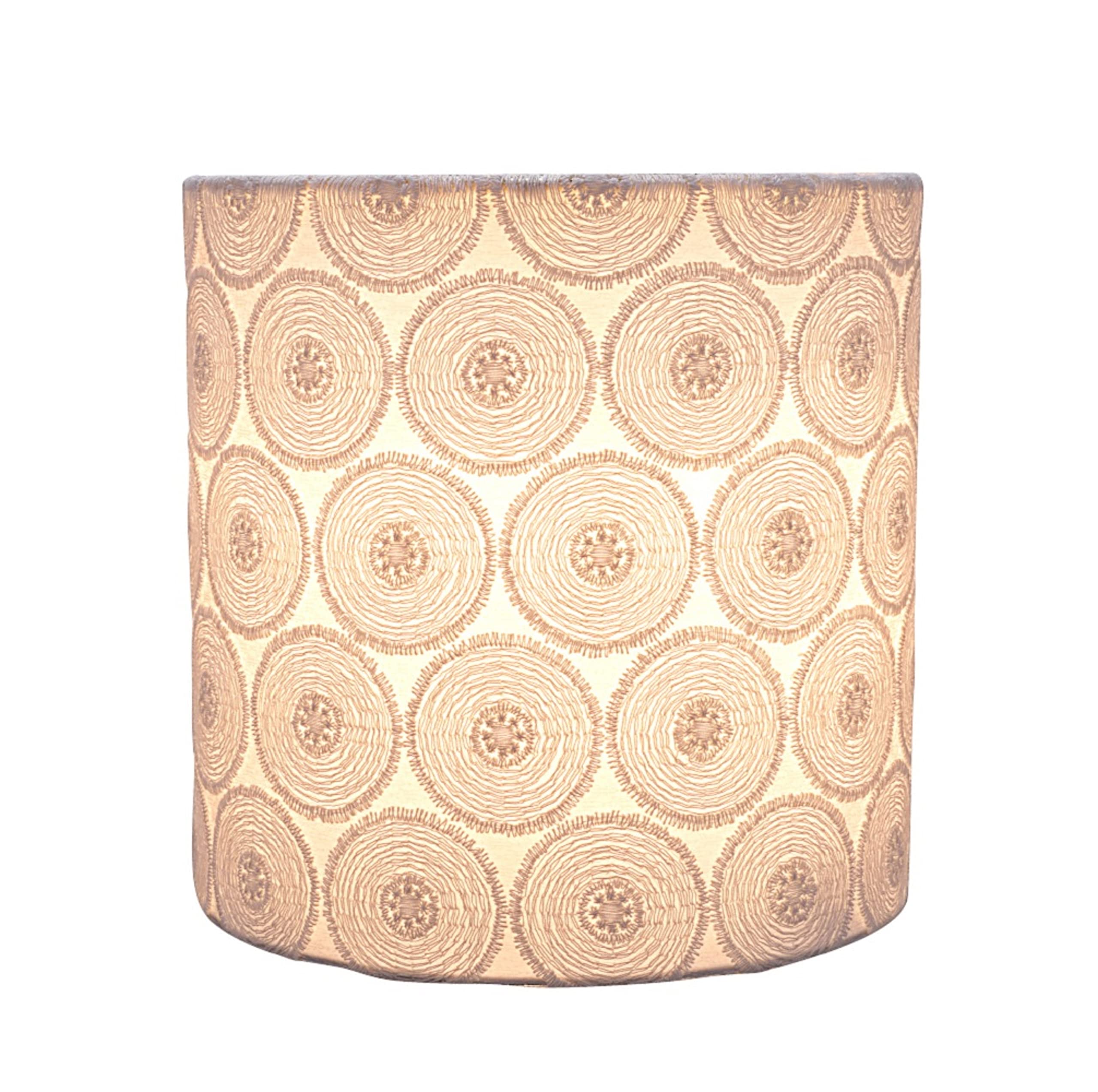 Aspen Creative Drum Lamp Shade 8in White with Circled Floral Model 31064