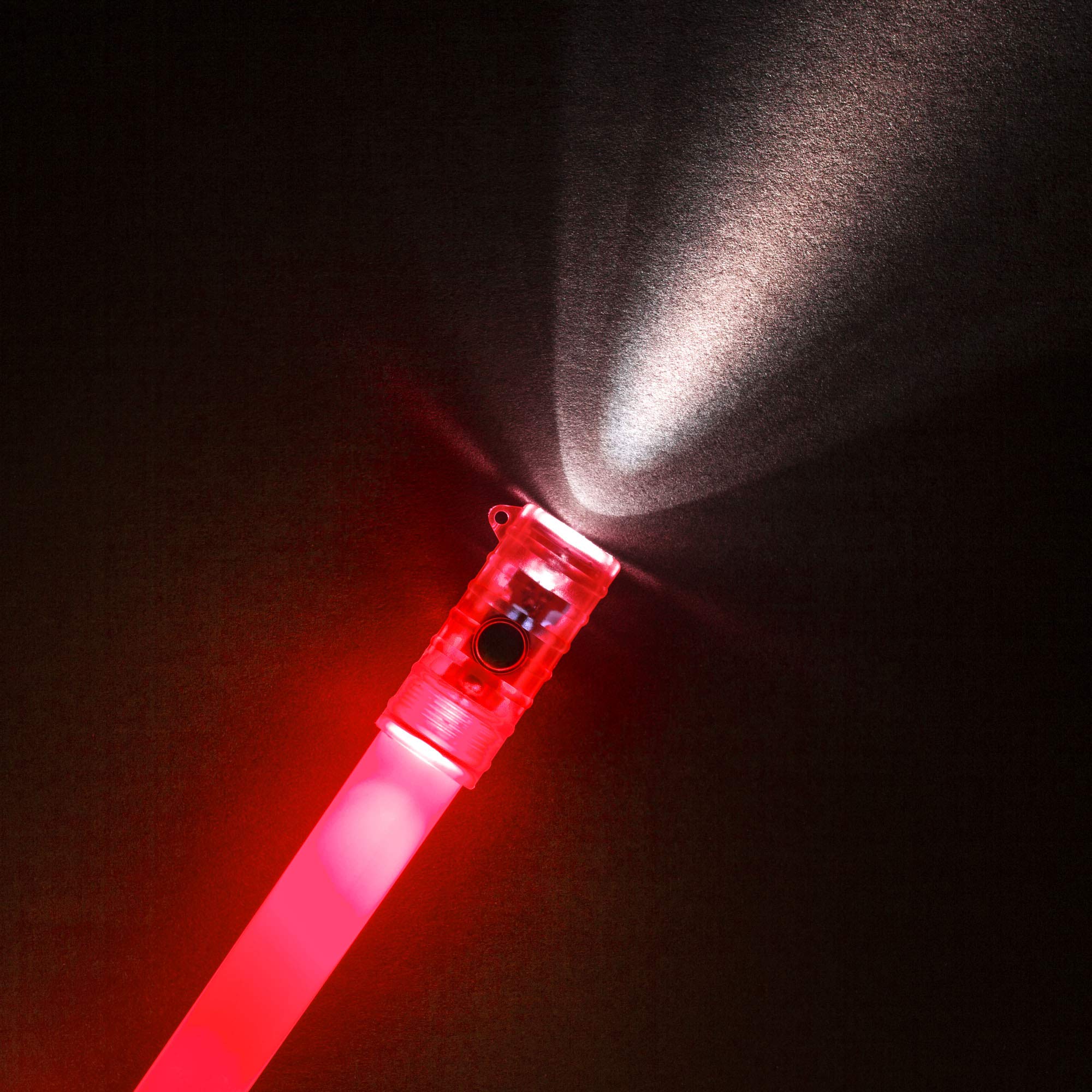 Life Gear Red Glow Stick & Flashlight with Whistle, One Size, LG115, Plastic