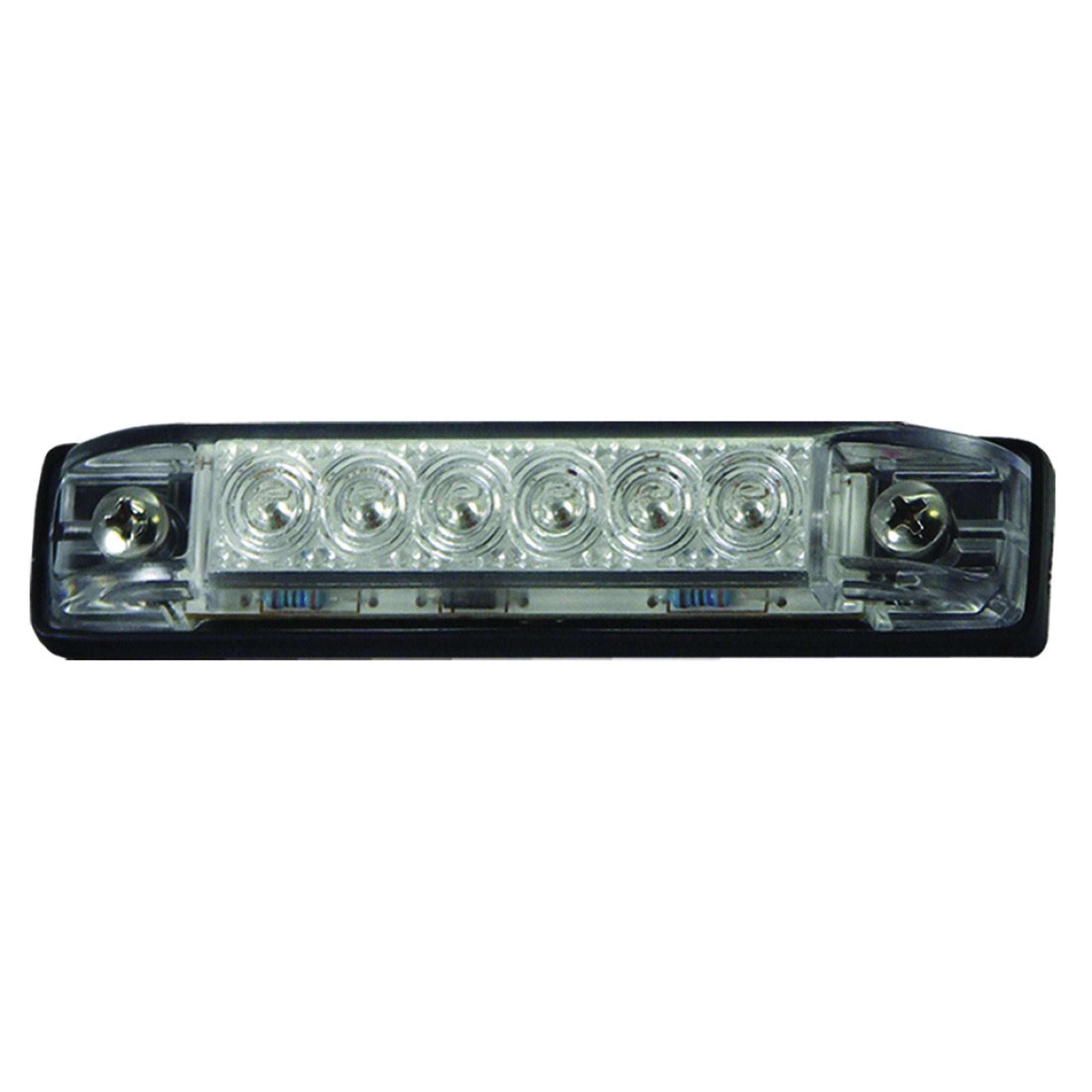 T-H Marine Led-51805-Dp Led Slim Line Utility Strip Lights, 6&quot; - Clear, White