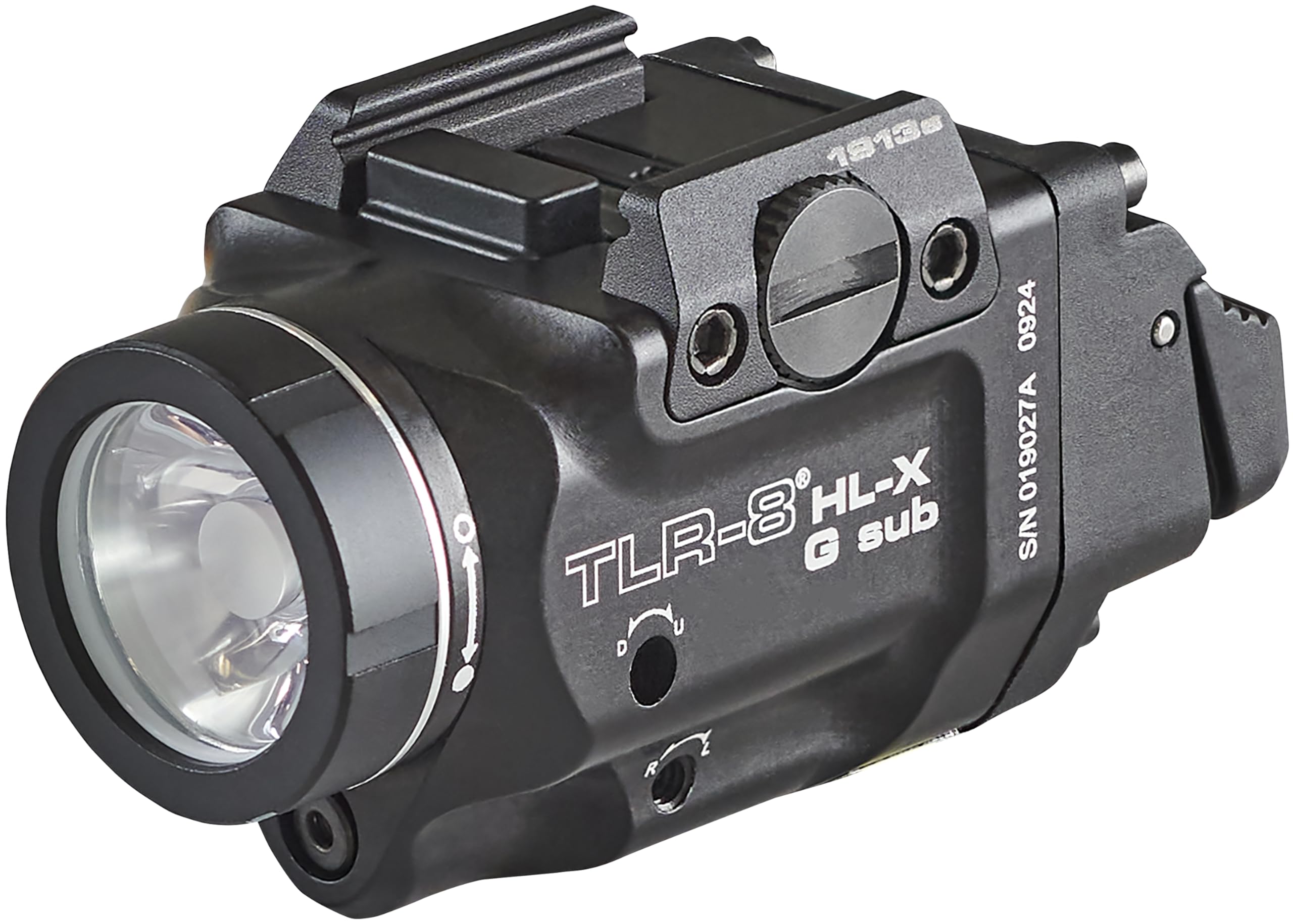 Streamlight 69478 TLR-8 HL-X G sub USB 1000-Lumen Weapon Rail-Mounted Rechargeable Tactical Flashlight with Integrated Green Aim