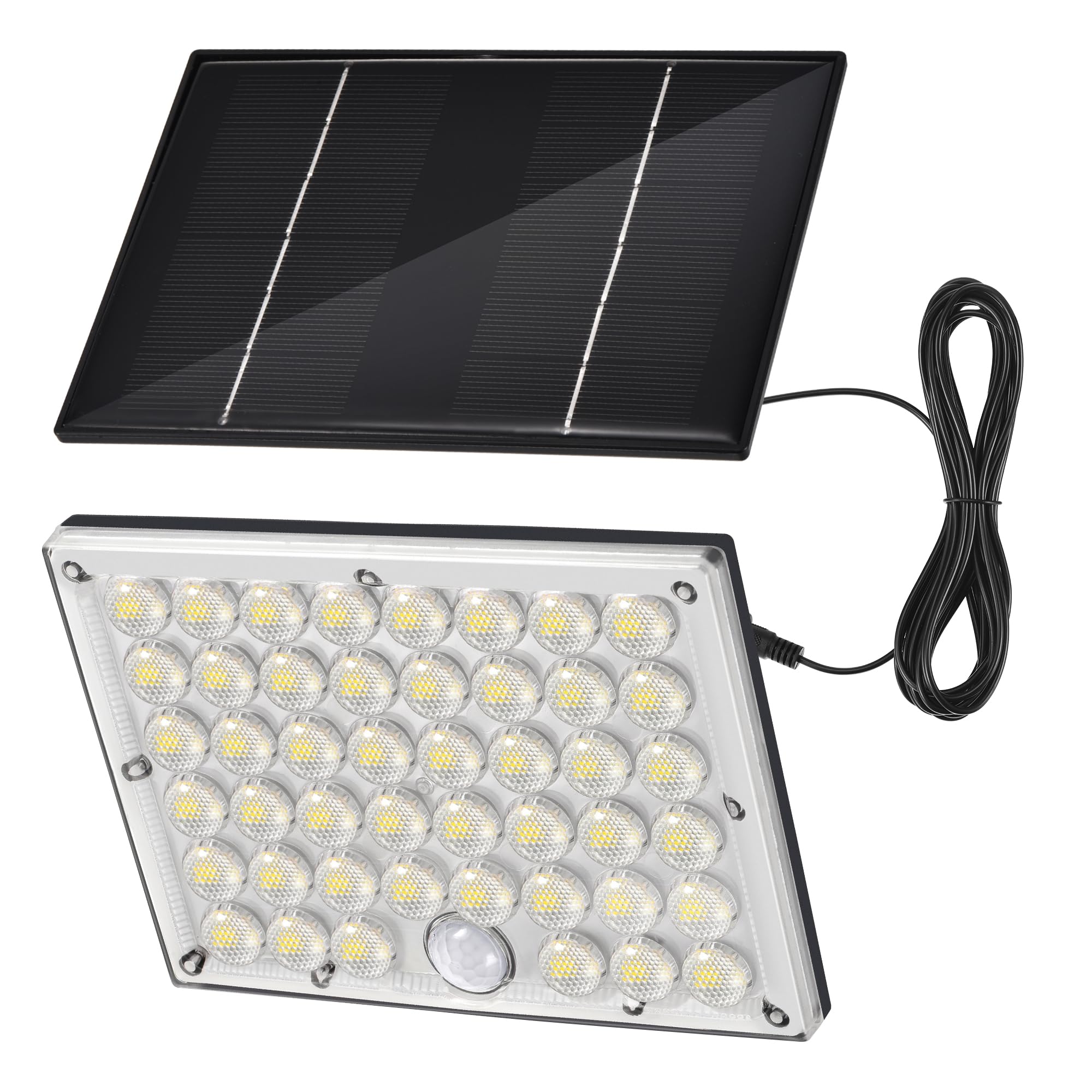 LUMLLSAJI 184 LED Solar Lights Outdoor, Waterproof Solar Motion Sensor Flood Lights Outside with 3 Modes Adjustable, Auto On/Off
