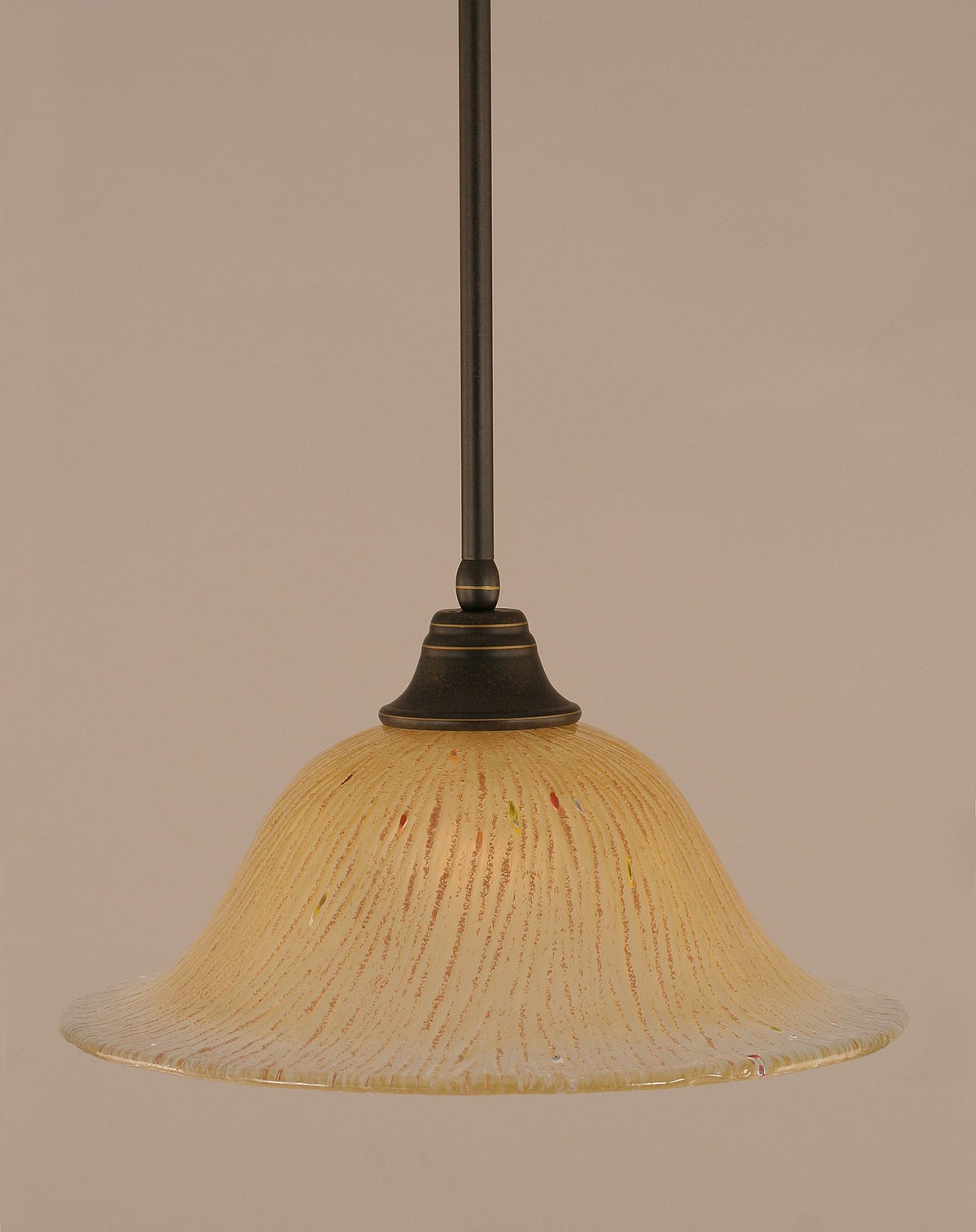 Toltec Lighting 1 Light Pendant In Dark Granite (26-Dg-740)