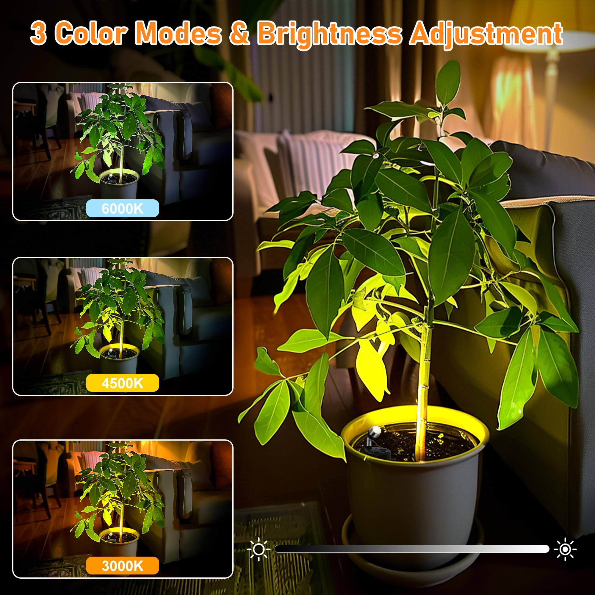 4 Pack Wireless Led Spotlights Indoor, Plant Battery Operated Tree Lights, Uplighting Picture Light With Remote, Accent Lights F