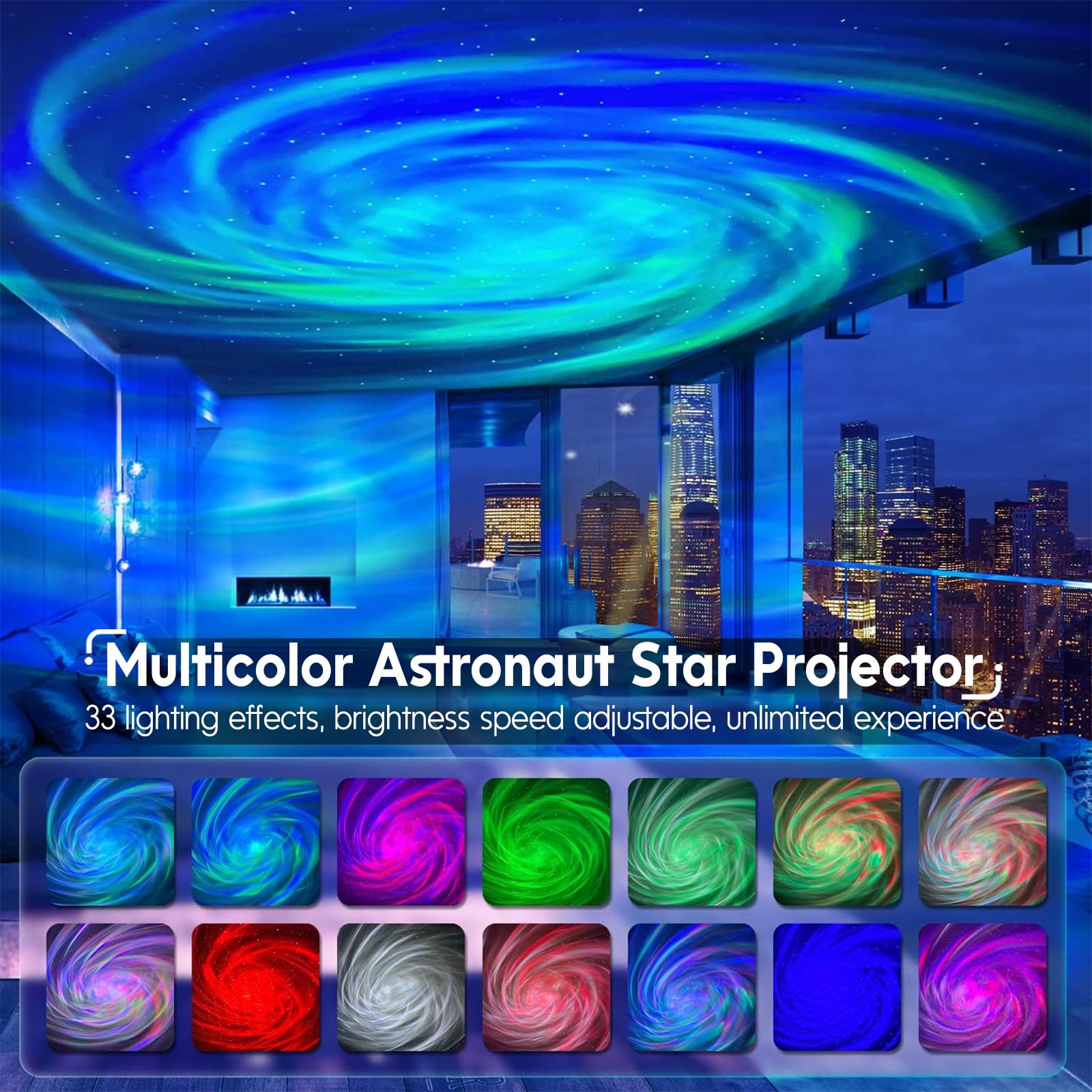 Rossetta Astronaut Galaxy Projector  Star Lights For Bedroom  Night Light Projectors With Timer And Remote  Kids mature-themeds Room Decor Aesthetic  Gifts For Christmas  Birthdays