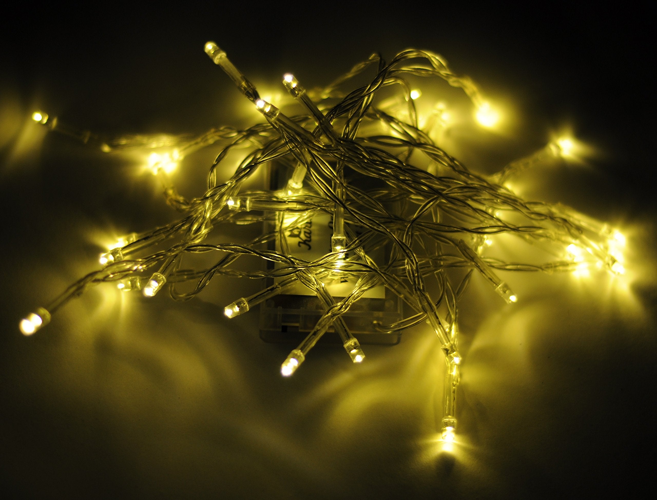 Karlling Battery Operated Warm White 40 LED Fairy Light String Xmas Party Decoration(Warm White,5 Pack)