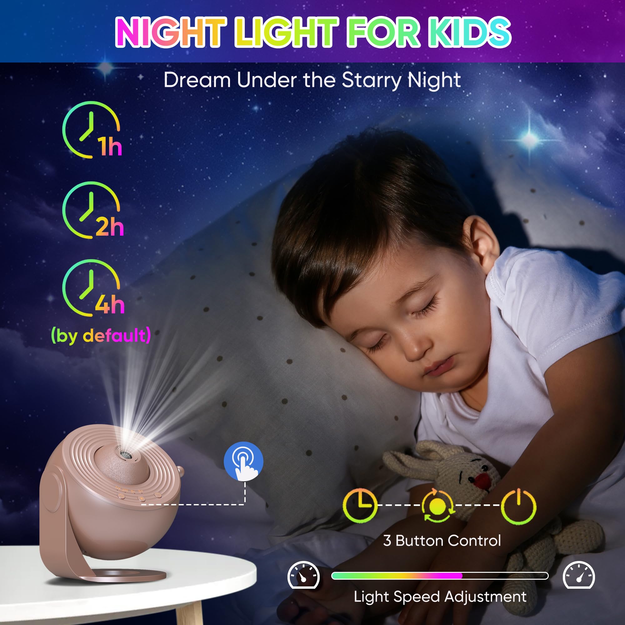 Flylily Galaxy Projector, 12 In 1 Planetarium Galaxy Star Projector For Bedroom, 360? Rotating Galaxy Star Night Light Projector
