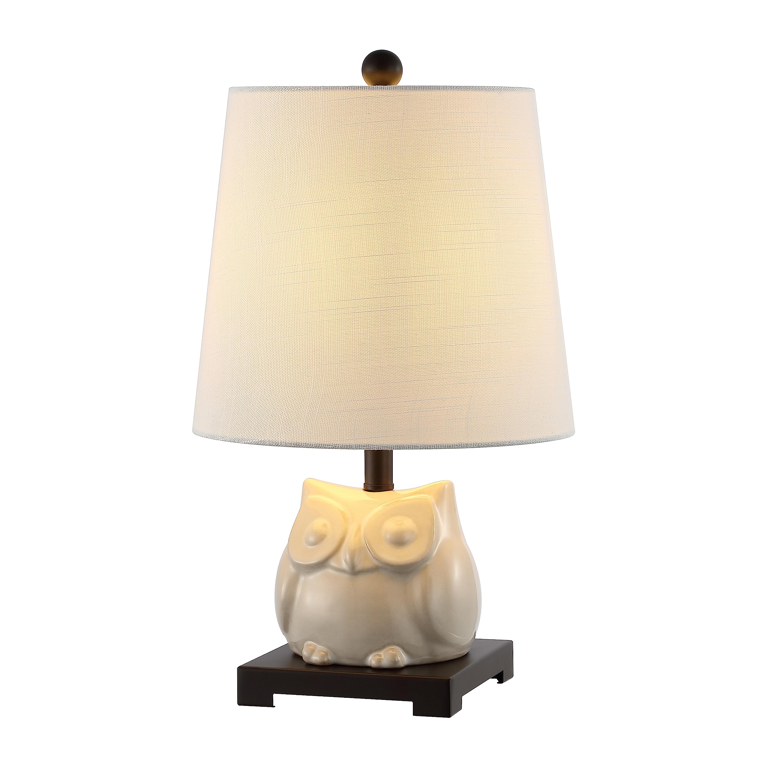JONATHAN Y JYL3014B Justina 16'' Ceramic Mini LED Table Lamp, Cottage,Transitional for Bedroom, Living Room, Office, Kids Room, 