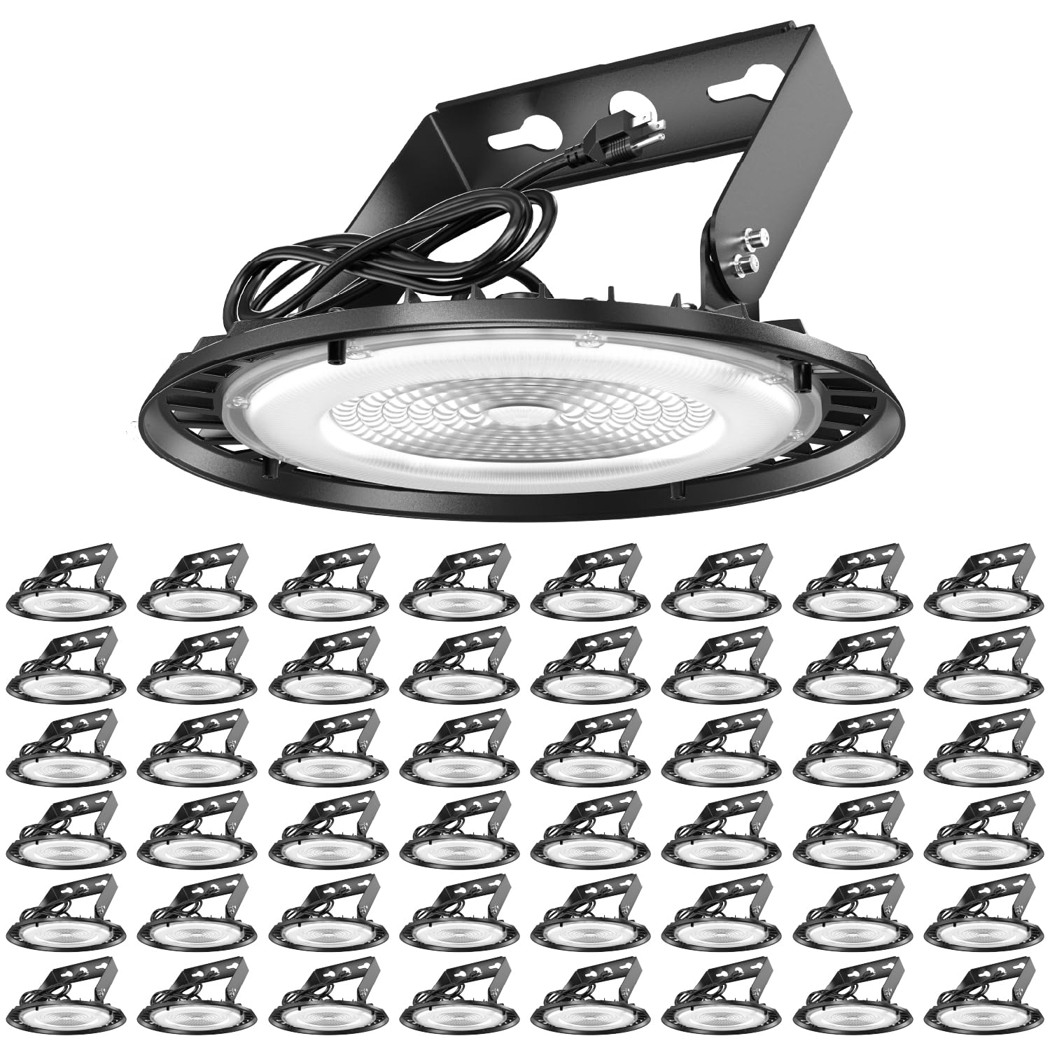 Sunco 48 Pack UFO LED High Bay Light, 150W, 19500 Lumens, 5000k Ultra Bright Commercial Shop Lights for Warehouse, Factory, Work