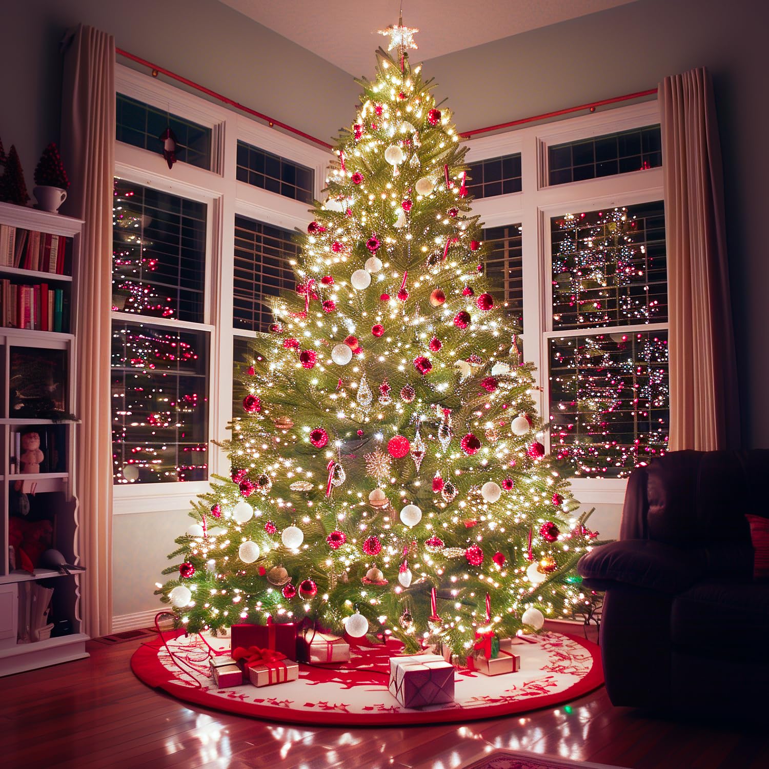 Brightown Battery Operated Christmas Lights 50 LED Mini String Lights 18 Feet 2 Pack Waterproof Pure White for Indoor Outdoor Decor