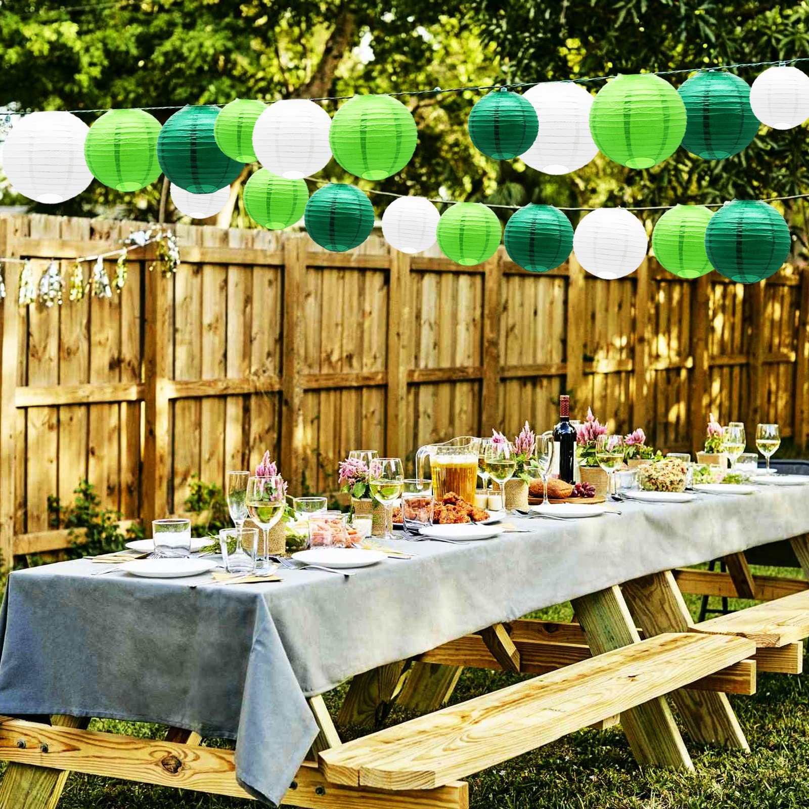 Round Chinese Paper Lanterns Decorative 14Pcs Wedding Birthday Party Valentine'S Day Baby Showers Decoration Violetround Green