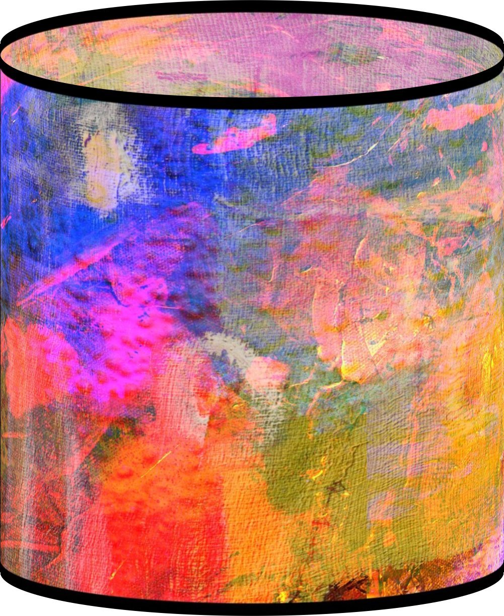 LampPix 10.00 Inch Table Lamp Shade - Afternoon Sunlight Canvas Desk Lampshade (Spider Fitting)