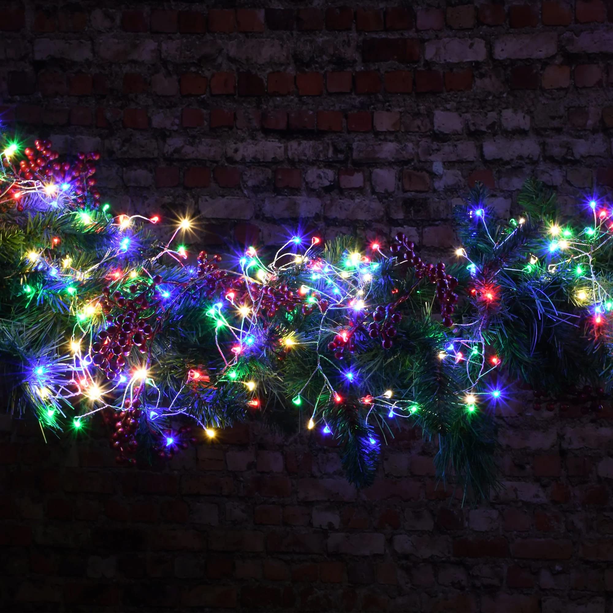 Dazzle Bright Fairy Lights, 80FT 240LED Waterproof String Lights, Battery Operated, Multicolor for Indoor Outdoor Decor