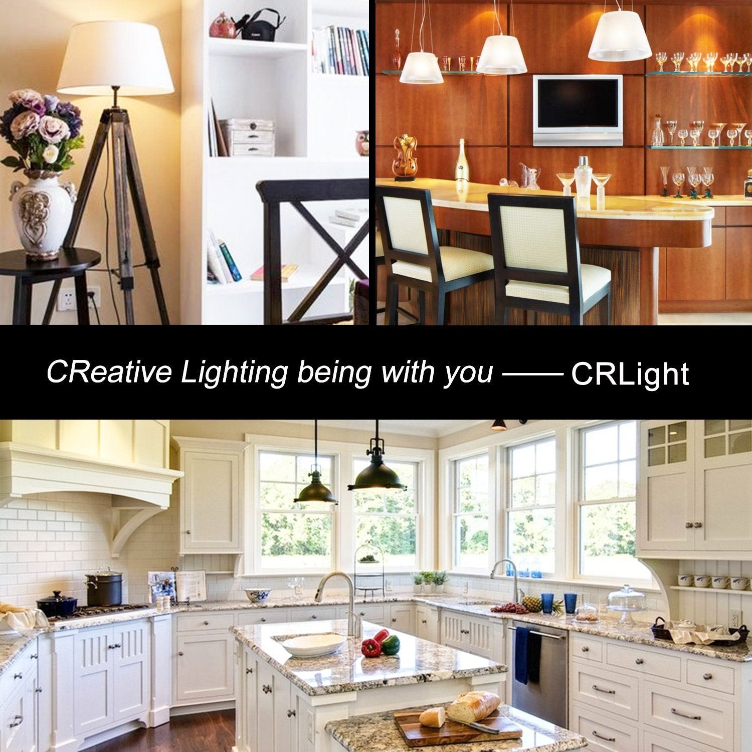 Crlight 8W Dimmable Led Edison Bulb, 3000K Soft White, 700 Lumens, 6 Pack