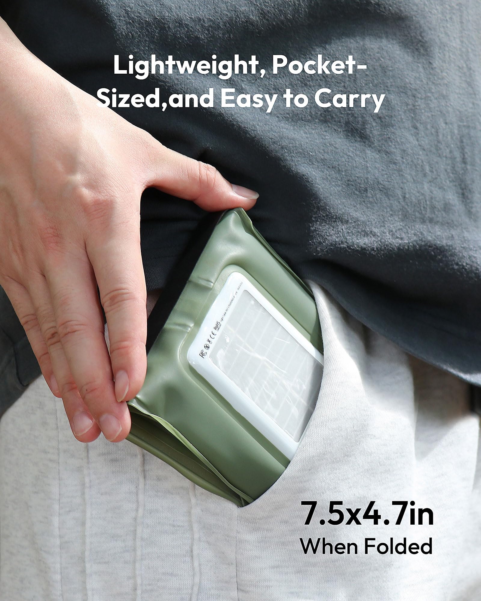 Inflatable Solar Camping Lights, Rechargeable Portable Lantern for Camping, Hiking & Survival | 4000mAh Battery | IP66 Waterproo