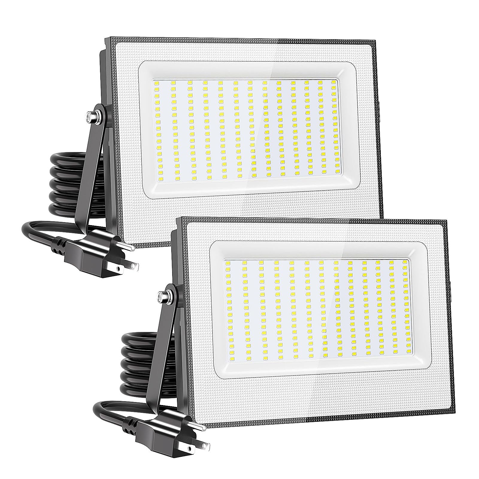 Onforu 200W LED Flood Lights, 19000lm, 6500K Daylight White, IP66 Waterproof, Aluminum, Black, Model ON-D200-FG56-DW-US