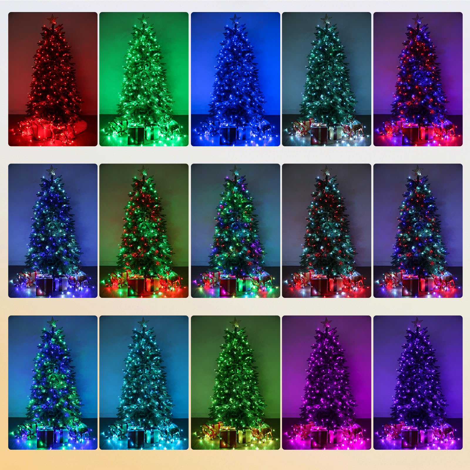 Joomer Color Changing Christmas String Lights  279Ft 800 Led 17 Colors Led String Lights Outdoor Fairy Twinkle Tree Lights With Remote Timer Plug In For Room Indoor Wedding Party Christmas Decorations