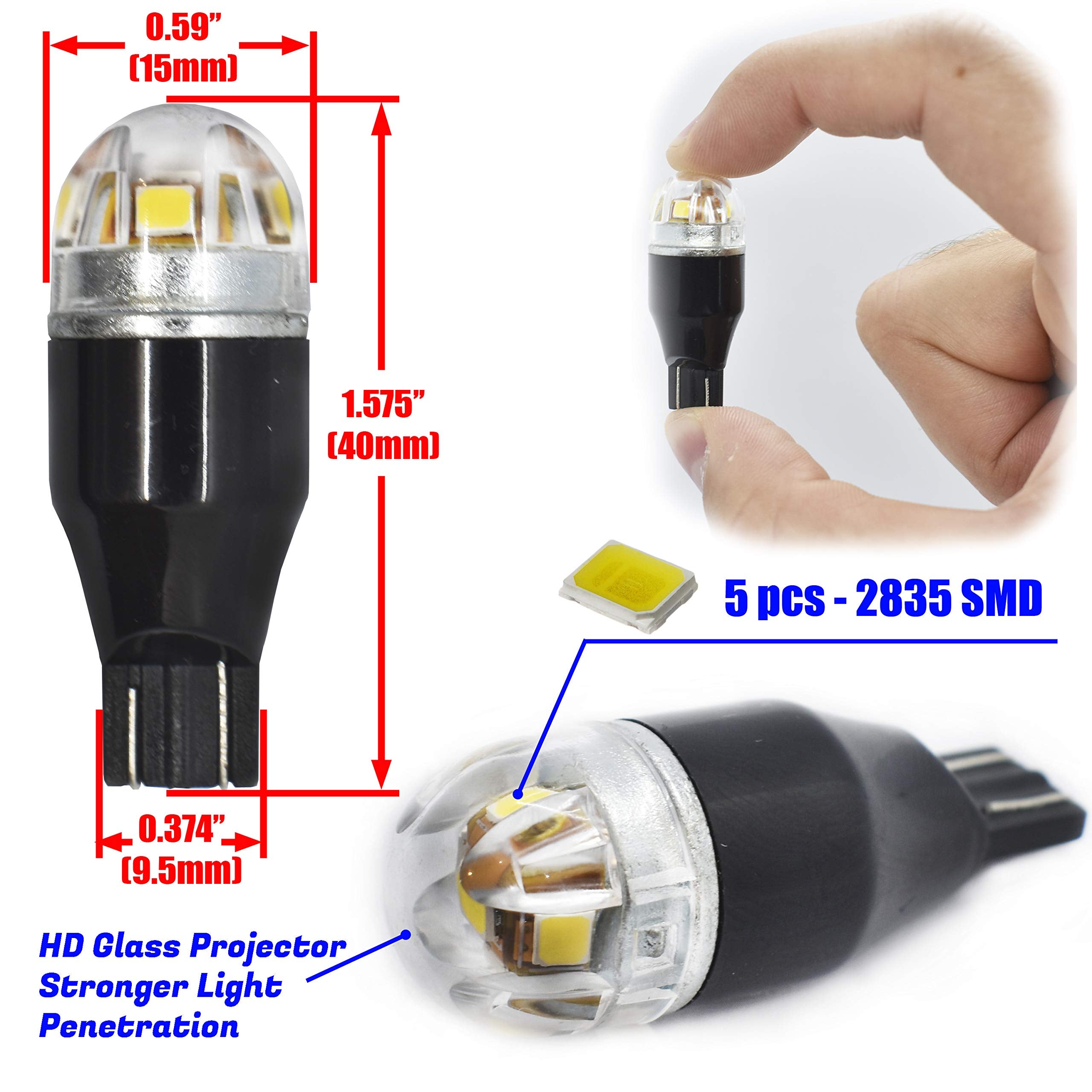 Diximus LED Landscape Bulb 12V, Clear, Copper, 4 Count - Ideal for Outdoor Lighting, Decks, Stairs, and RVs