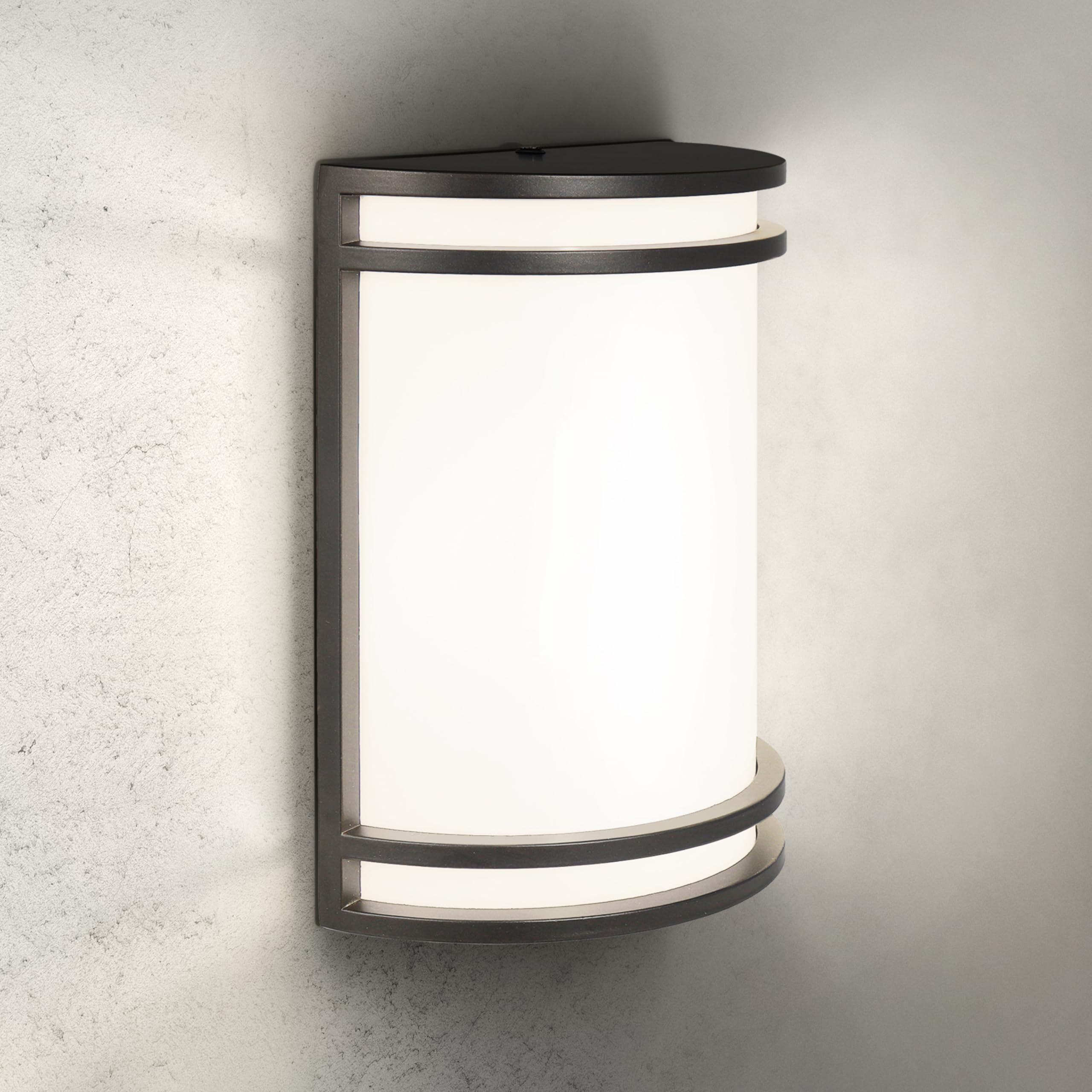 ASD 10 Inch LED Outdoor Wall Mount Light Fixture - Oil Rubbed Bronze Modern Wall Sconce Lighting - 120-277V 15W 3000/4000/5000K 
