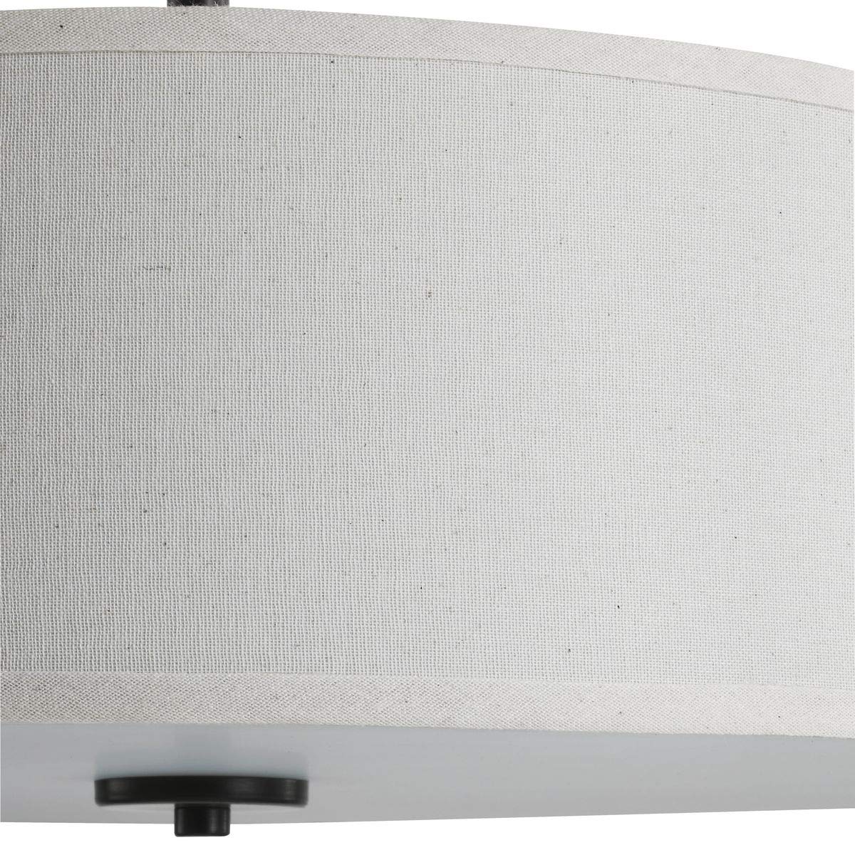 Progress Lighting Inspire Collection Antique Bronze Three-Light 18'' Semi-Flush Mount, 11.50X18.00X18.00