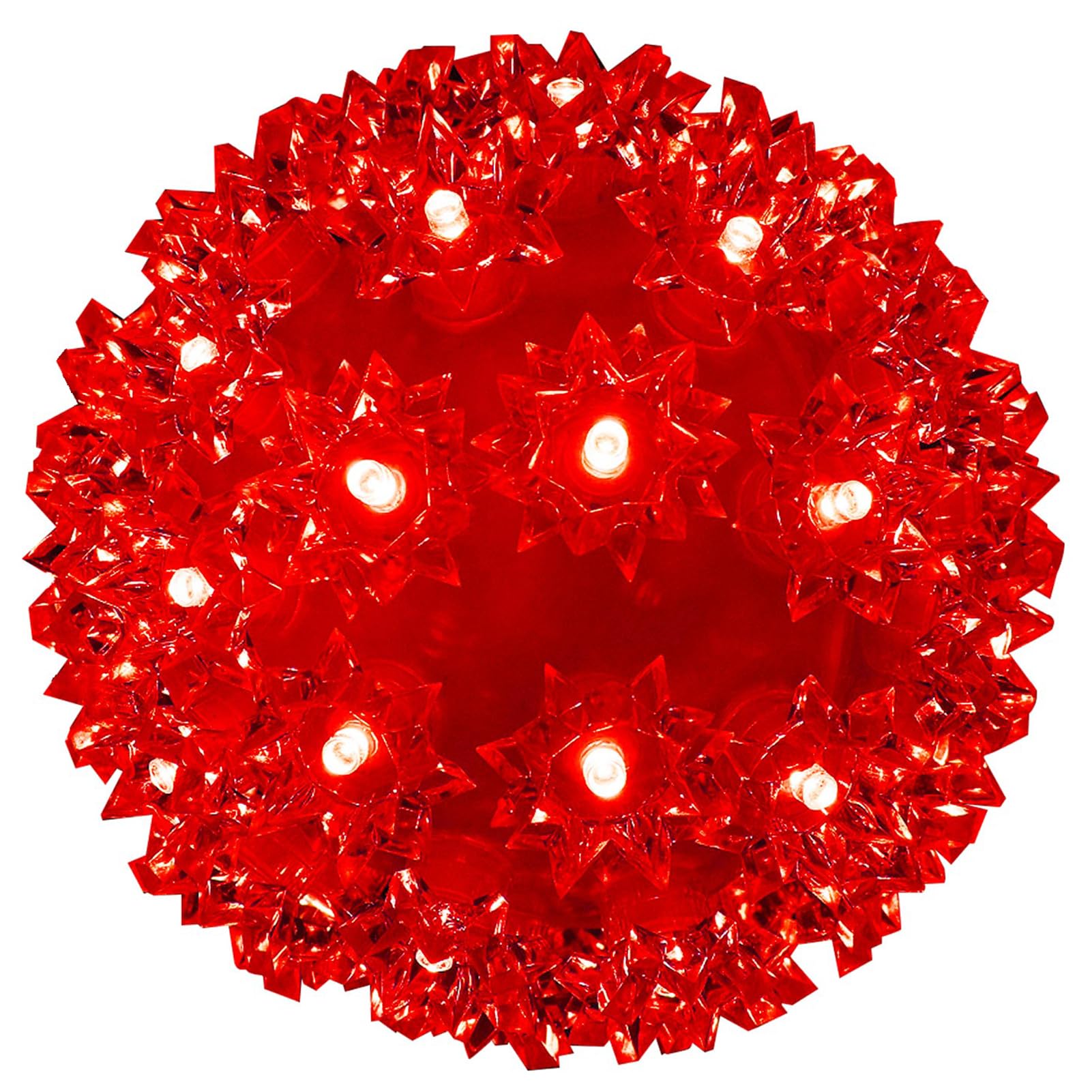 Christmas Lighted Ball 7 Outdoor Hanging Sphere Lights Orb 100 LED Red Starlight Sphere for Tree  Porch  Gazebo  Bedroom Decorations