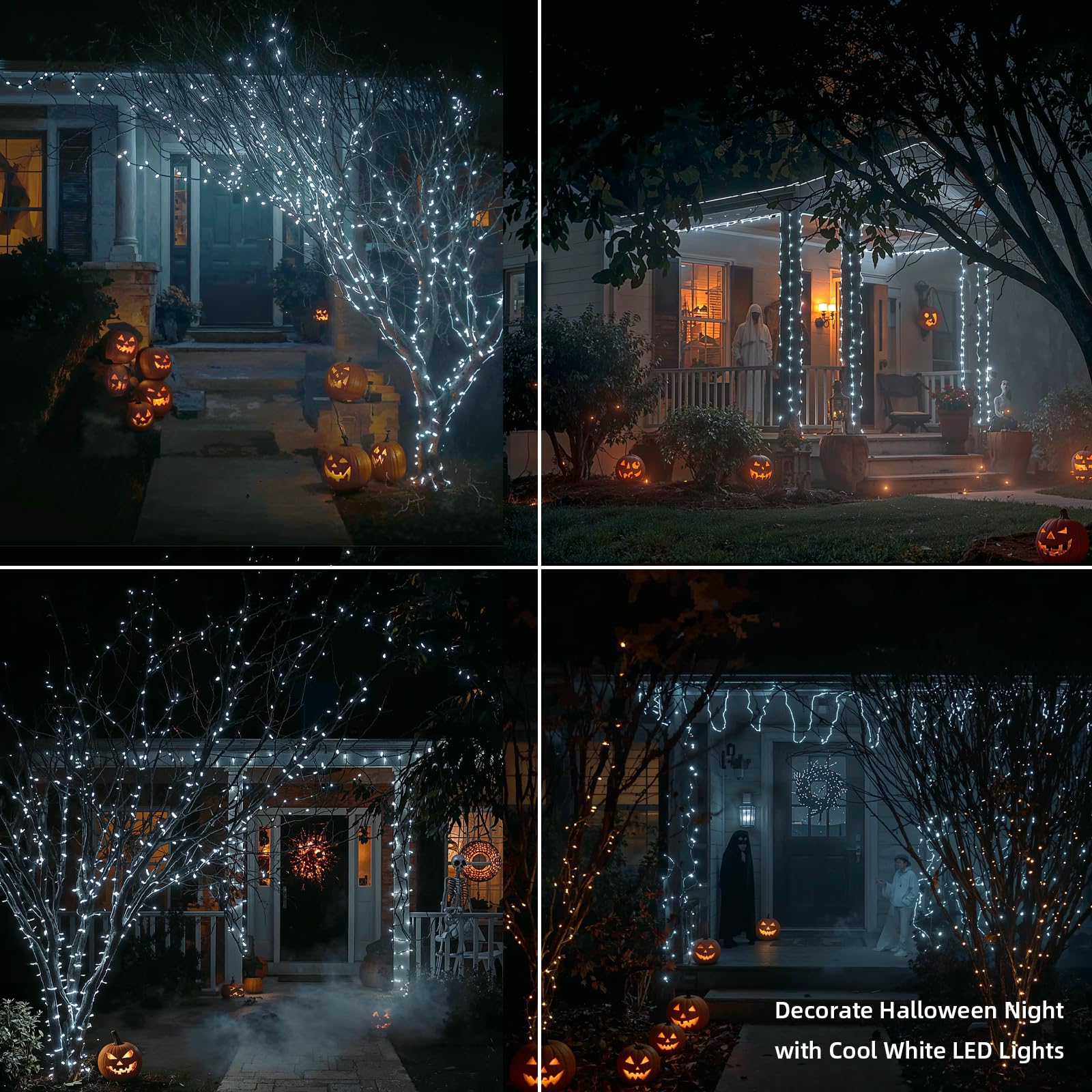 Etinga 100 Led String Lights 33Ft Cool White  Plug In Fairy Lights With 8 Modes  Indoor Outdoor Christmas Lights For Bedroom Tree Patio Porch Wedding Holiday Decorations (Cool White  100 Led 33Ft)