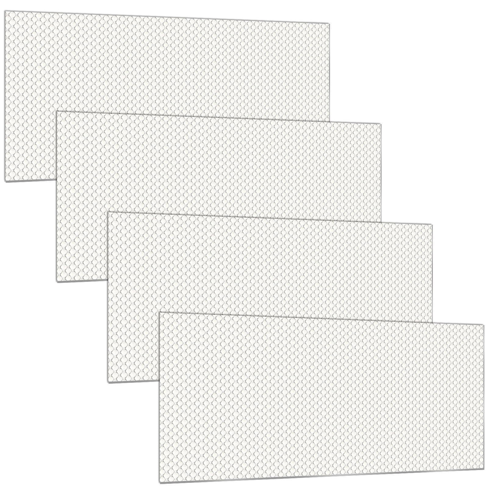 Frienda Fluorescent Light Cover Panels, Clear Acrylic, 22.5in x 46.5in x 0.12in, 4 Pcs Replacement for Overhead Lighting Fixtures