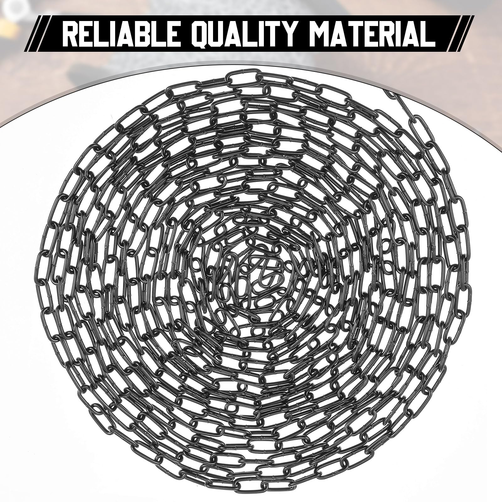 Yaocom 1/12 Chandelier Chain 100 ft Metal Hanging Chains Fixture Chain Decorative Chain Light Duty Chain Utility Chains for Hang