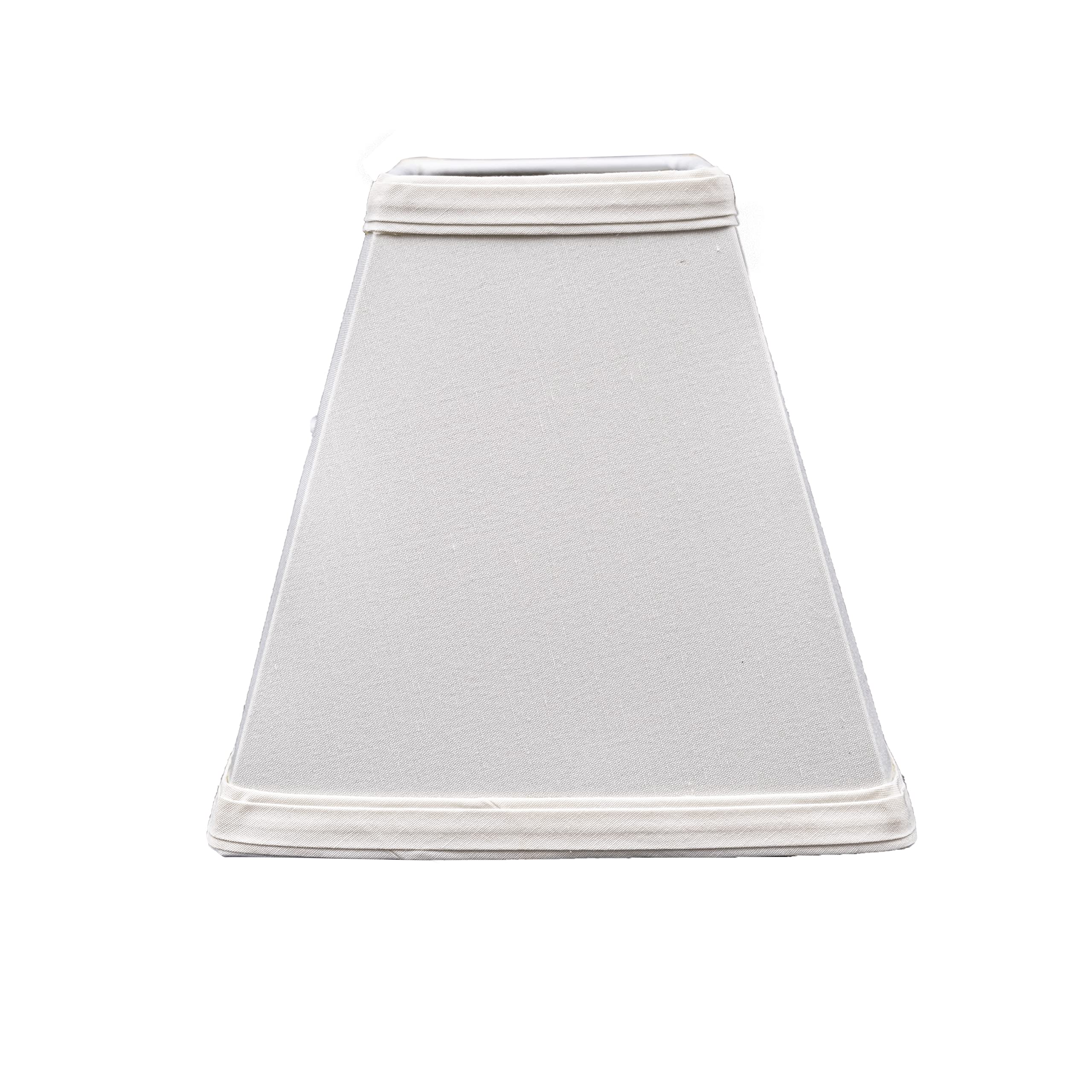Upgradelights Ivory Silk 6 Inch Mission Chandelier Shade