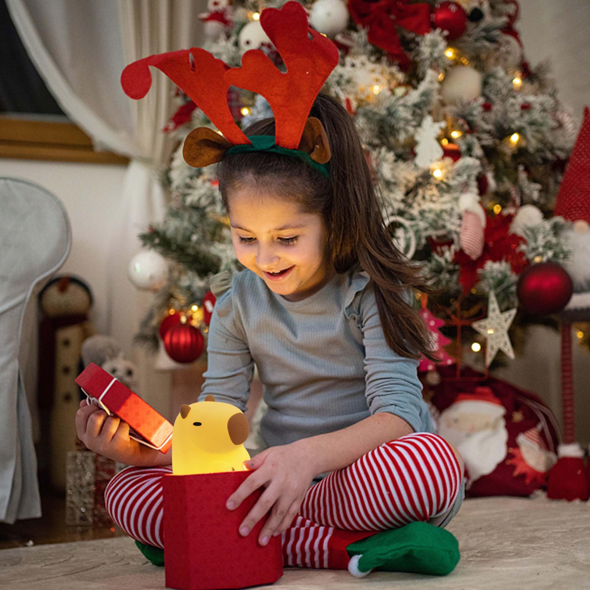 nite Capybara Night Light  Cute Silicone Capybara Lamp For Kids  Soft Silicone Nursery Nightlight Usb Led Touch Lamp Bedroom Decor As Xmas Birthday Gifts For Boys Girls