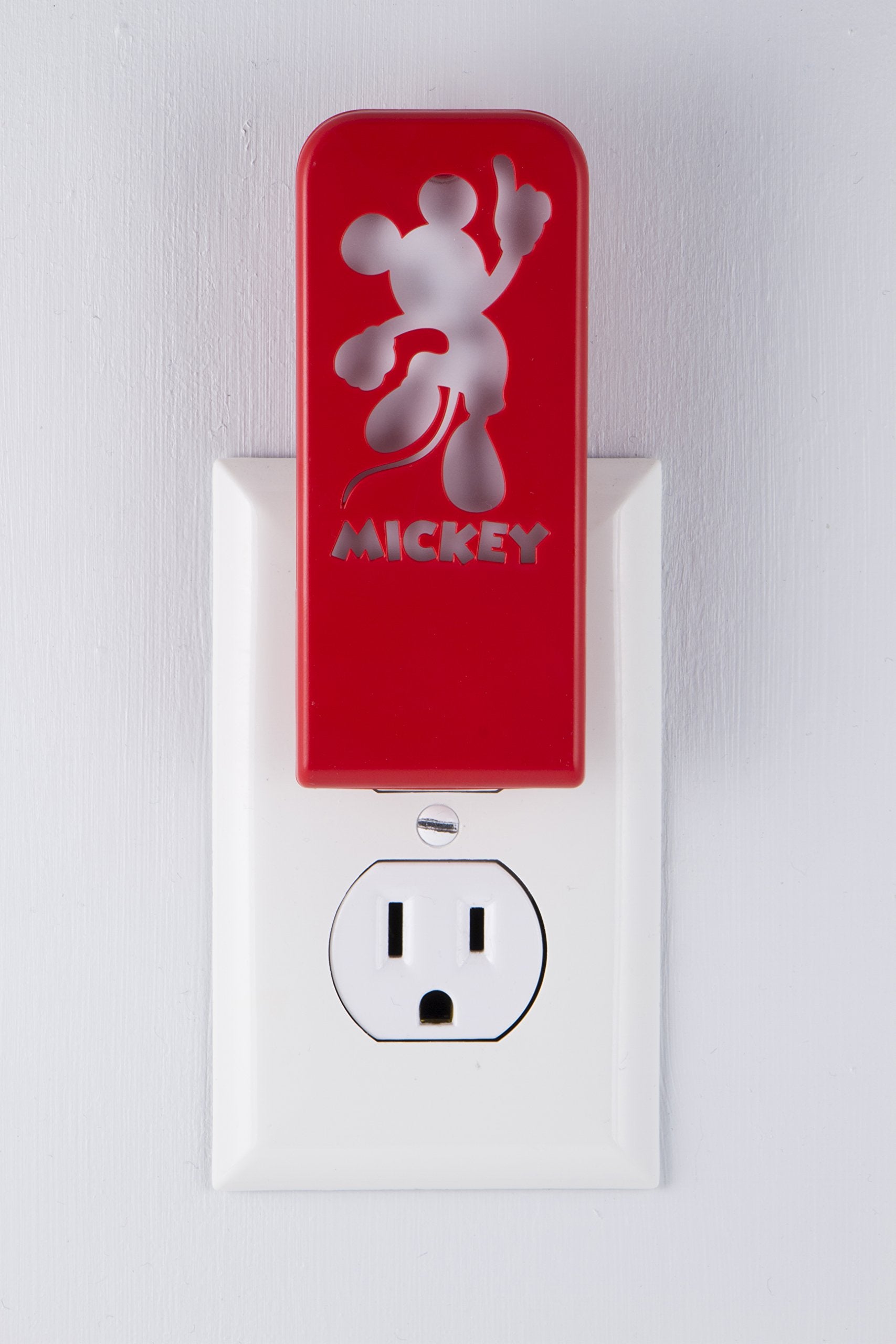 Disney Mickey Mouse Led Night Light, Always On, Ul-Listed, Ideal For Bedroom & Nursery