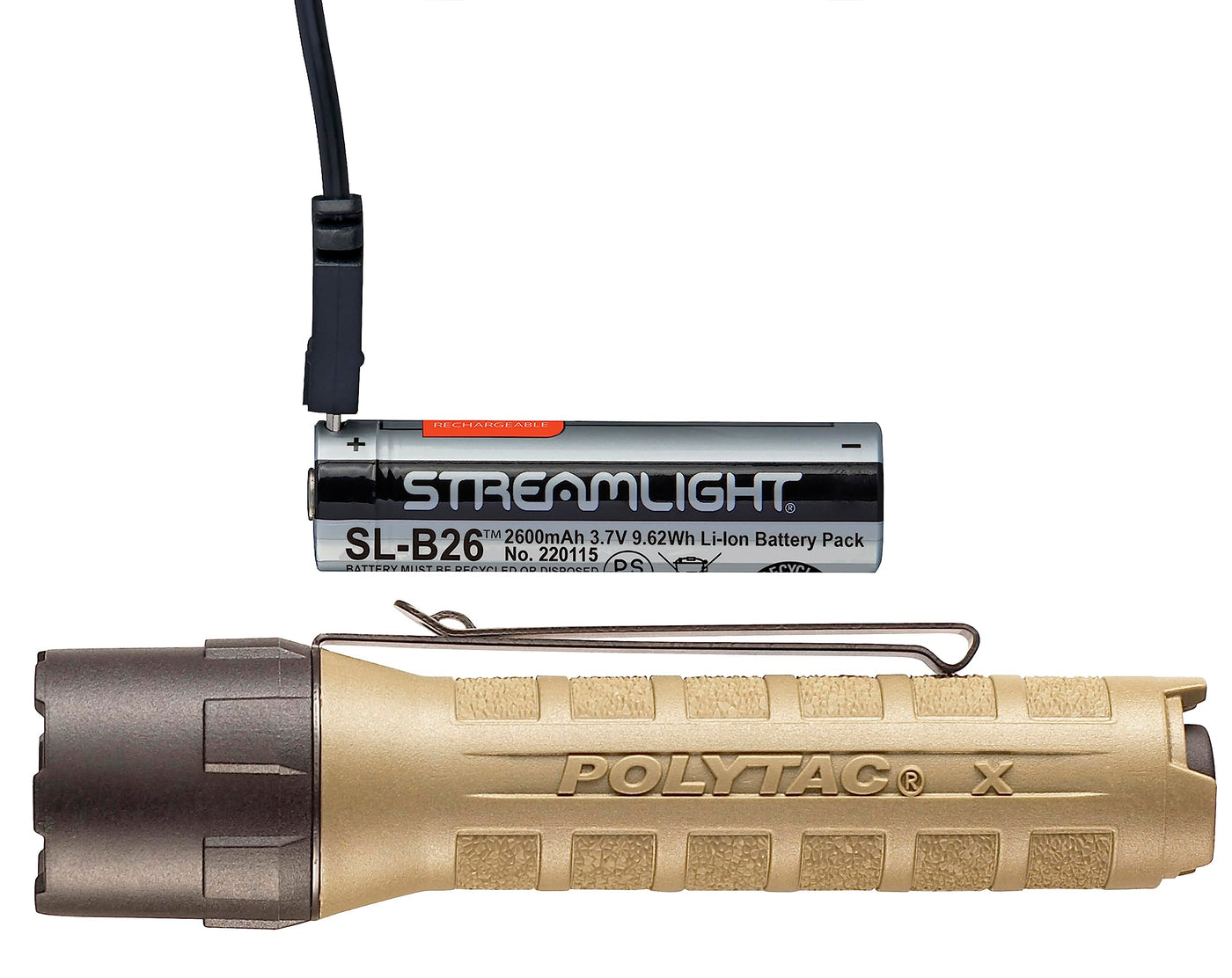 streamlight 600 lumen flashlight Streamlight Polytac X USB Flashlight