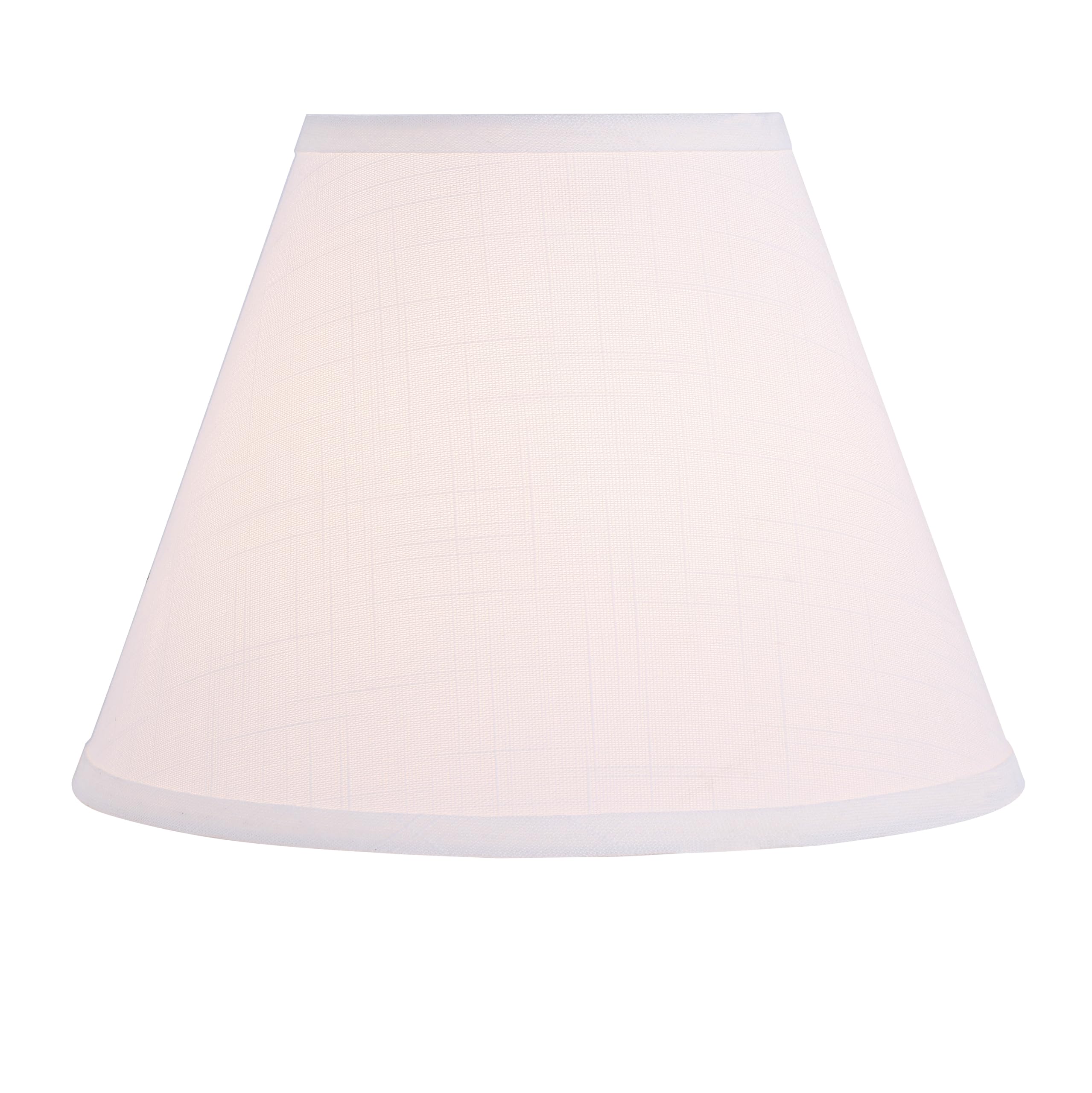 Aspen Creative 32634A Transitional Empire Shape Spider Construction Lamp Shade, Pearl, 6&quot; Top X 12&quot; Bottom X 9&quot; Slant Height