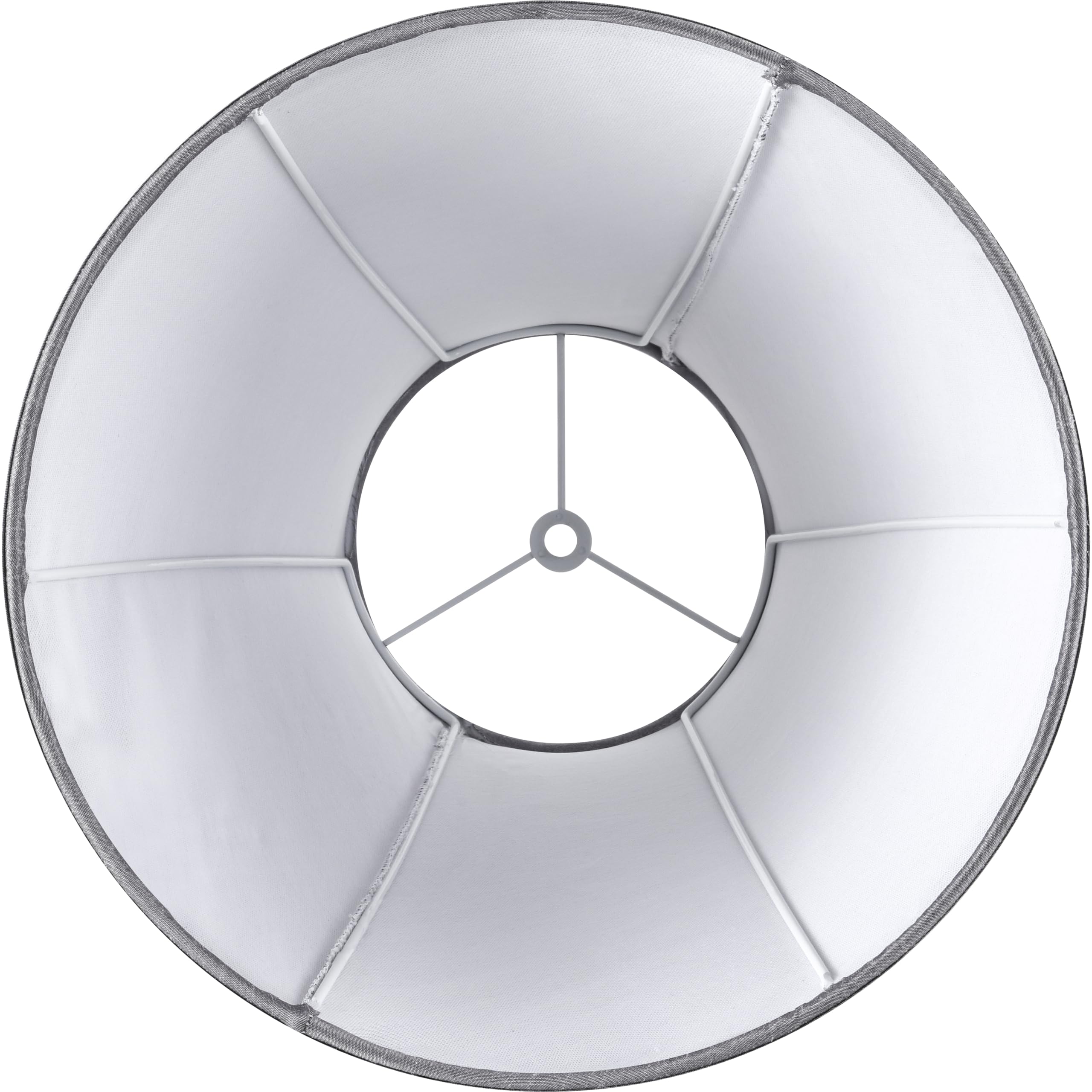 Go&So Grey Bell Lamp Shades Set Of 2 Meduim Lamp Shade 6''Top X 13''Bottom X 10.6''High(Spider) Replacement Lampshade For Table