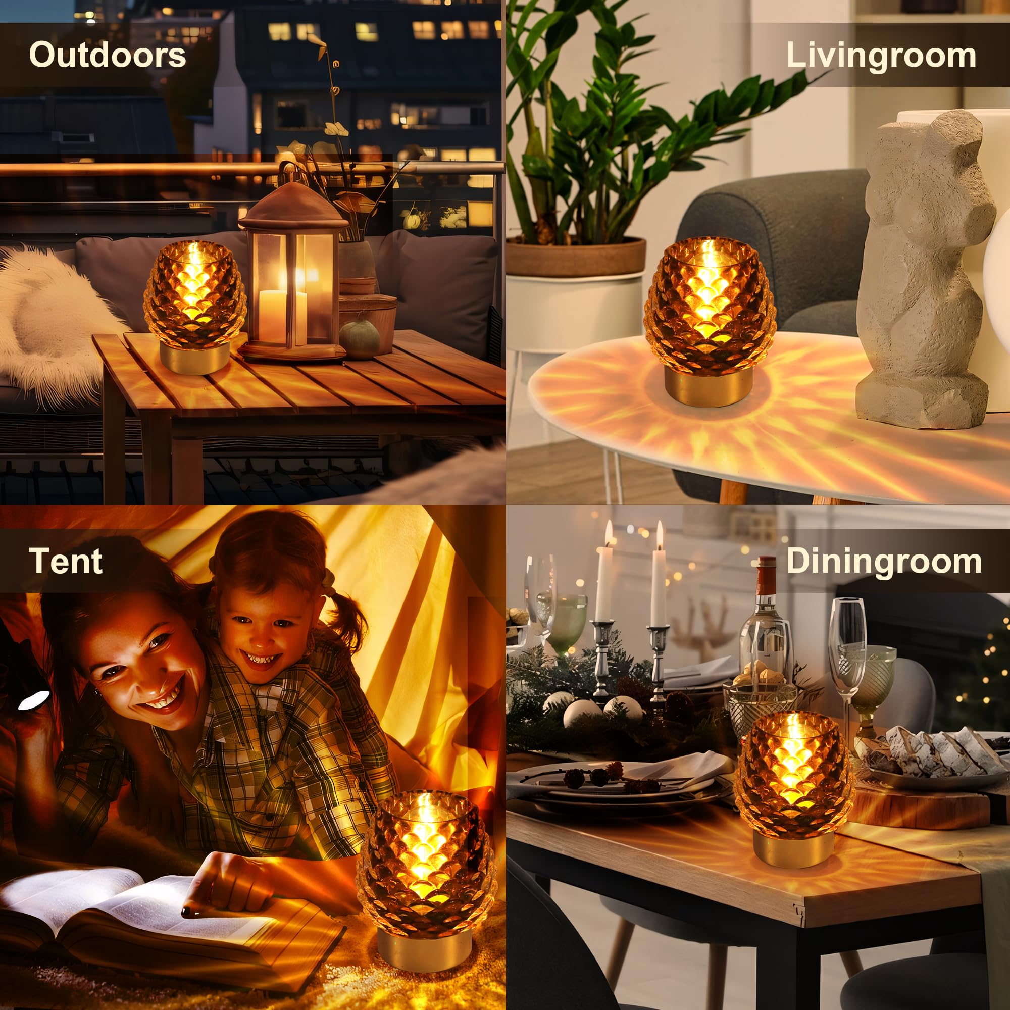 MiuBrty Battery Operated Table Lamp with Timer and Remote Control - Elegant Cordless Design for Home Decor, Perfect for Living R