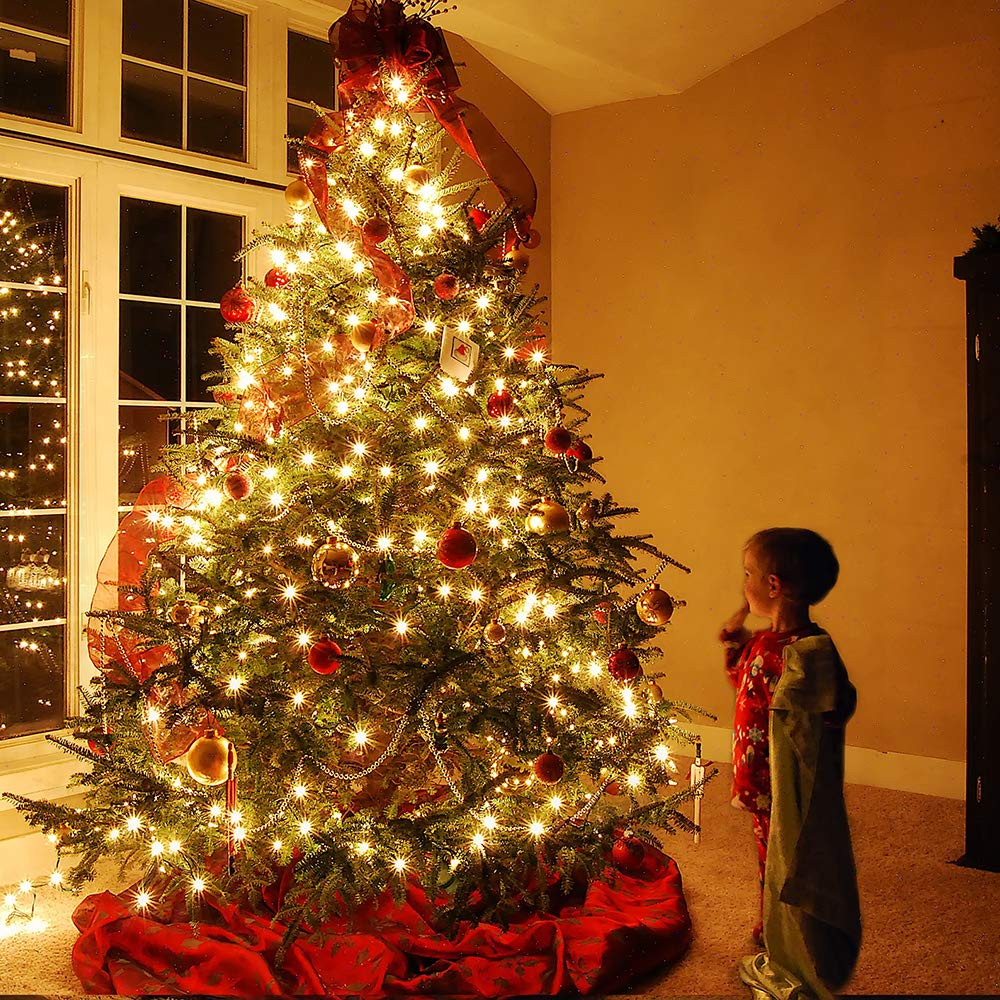 Brizled LED Christmas Lights, 100 Mini String Lights, 33ft, Warm White, UL Certified for Indoor/Outdoor Use