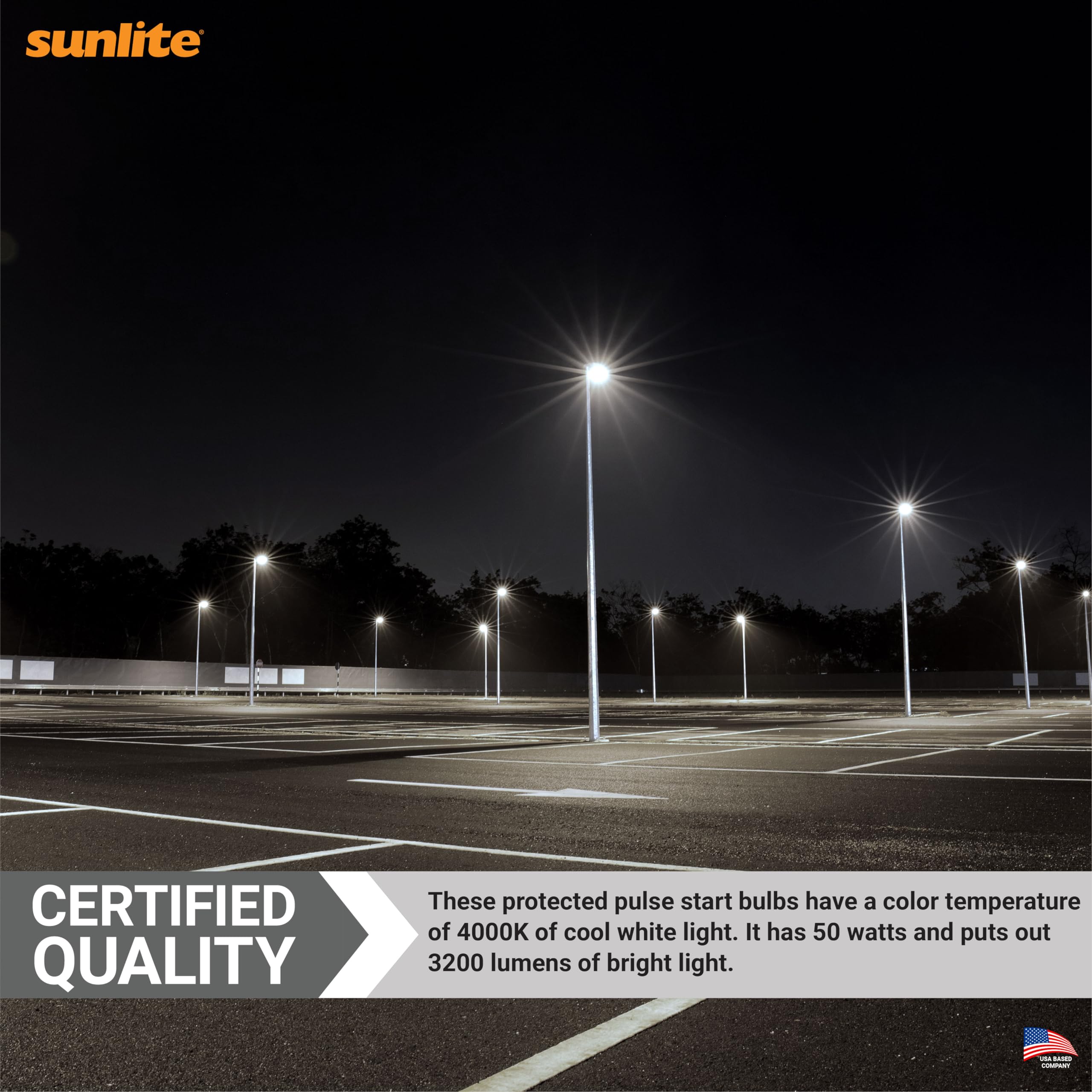 Sunlite Metal Halide Lamp 50W Clear Glass 03638-SU 1 Count