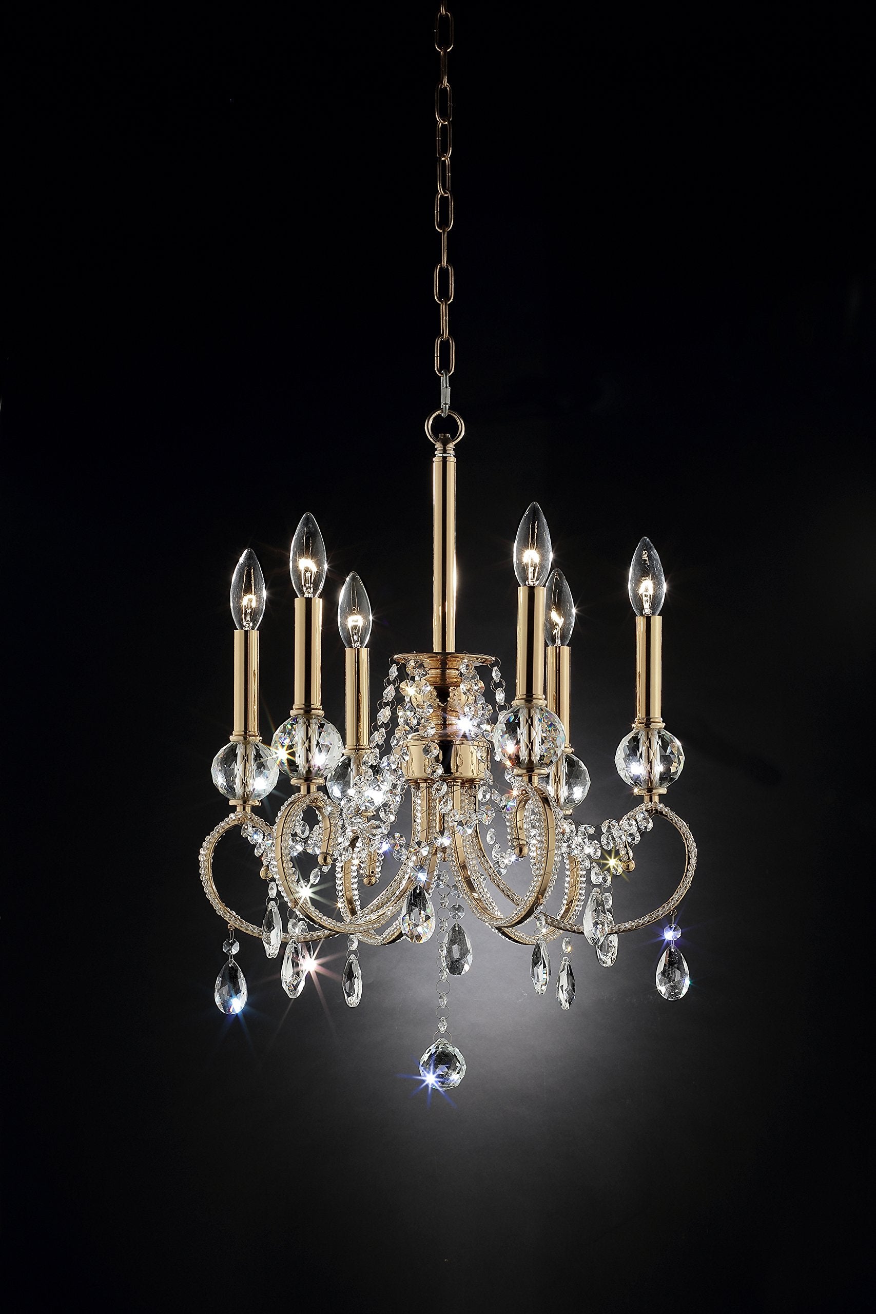 OK Lighting OK-5155H 24.5 H Aurora Ceiling LAMP , Gold