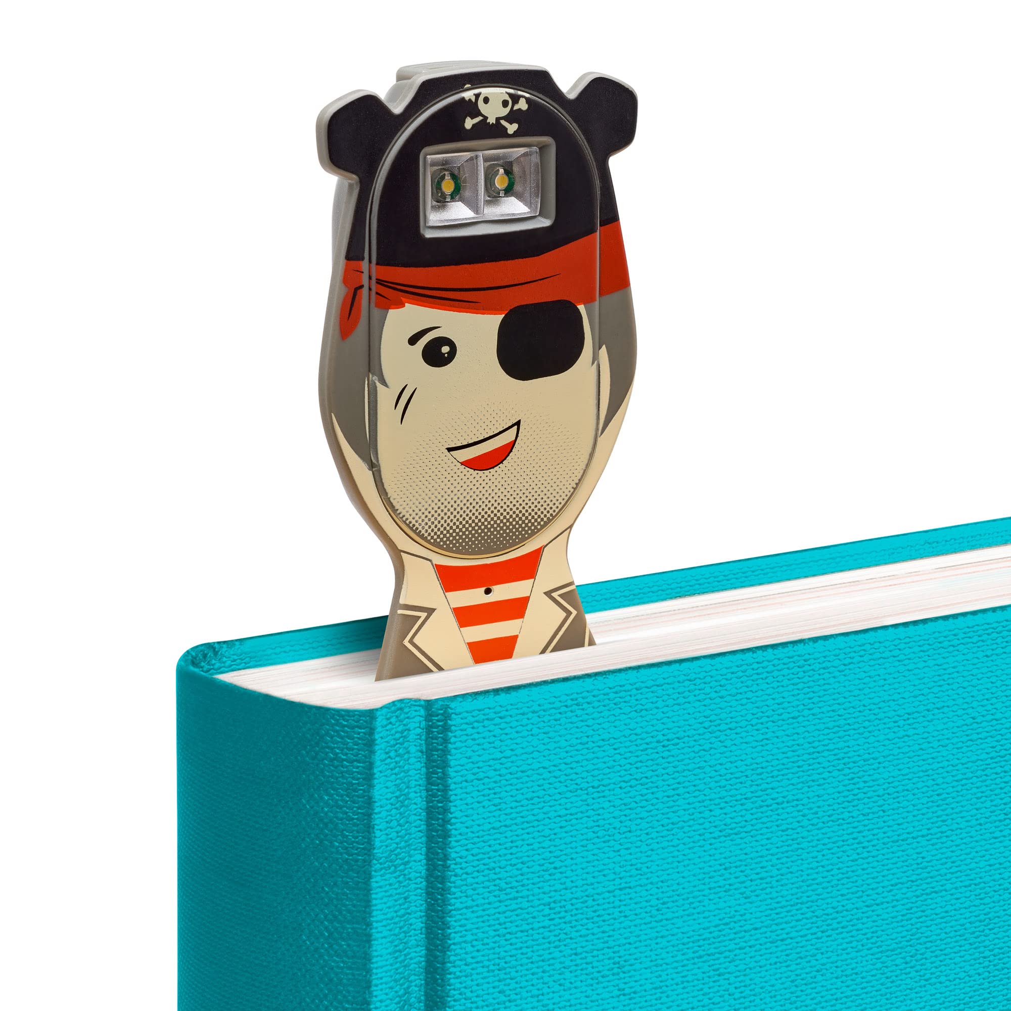 Gifts for Readers & Writers Flexilight Pal Bookmark Light | LED Clip On Lamp | Rechargeable | Plastic | Pirate