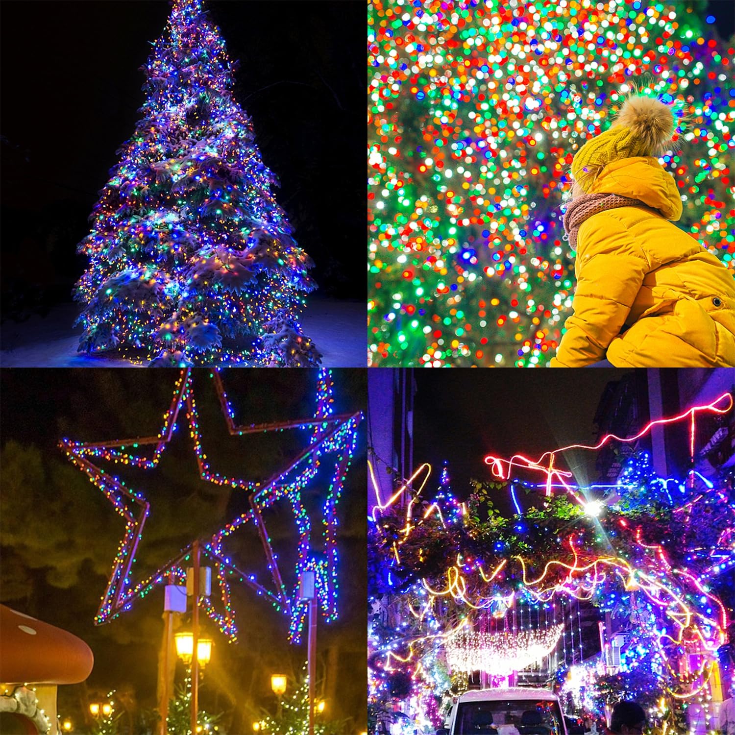 WATERGLIDE 1000 LED Christmas String Lights, 328 FT Multicolor Fairy Lights with Remote, Waterproof for Outdoor Decor, Model CL-1000C