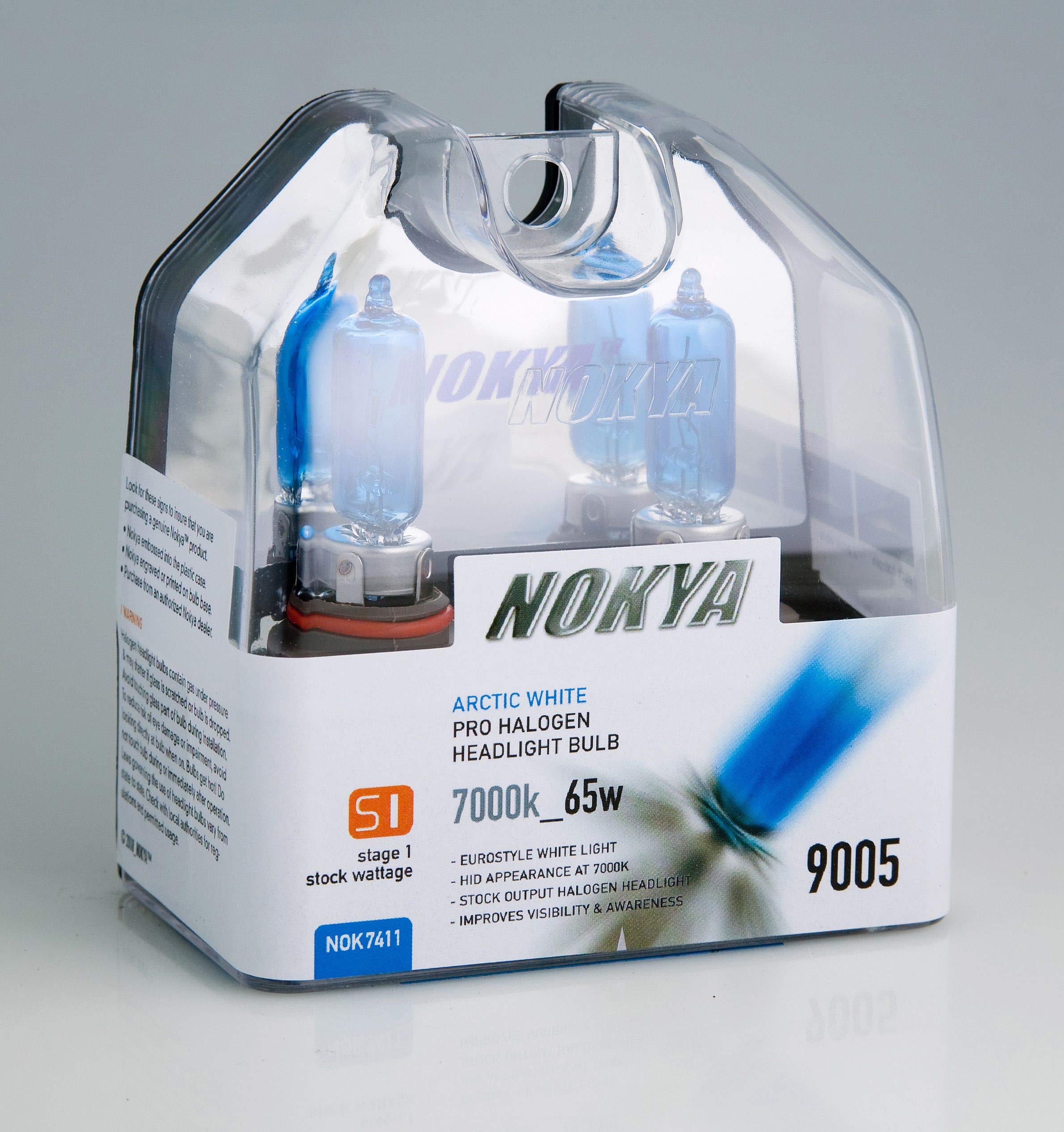 Nokya 9005 Headlight Bulbs - Arctic White 7000K 65W - Bright Led Replacement Lights