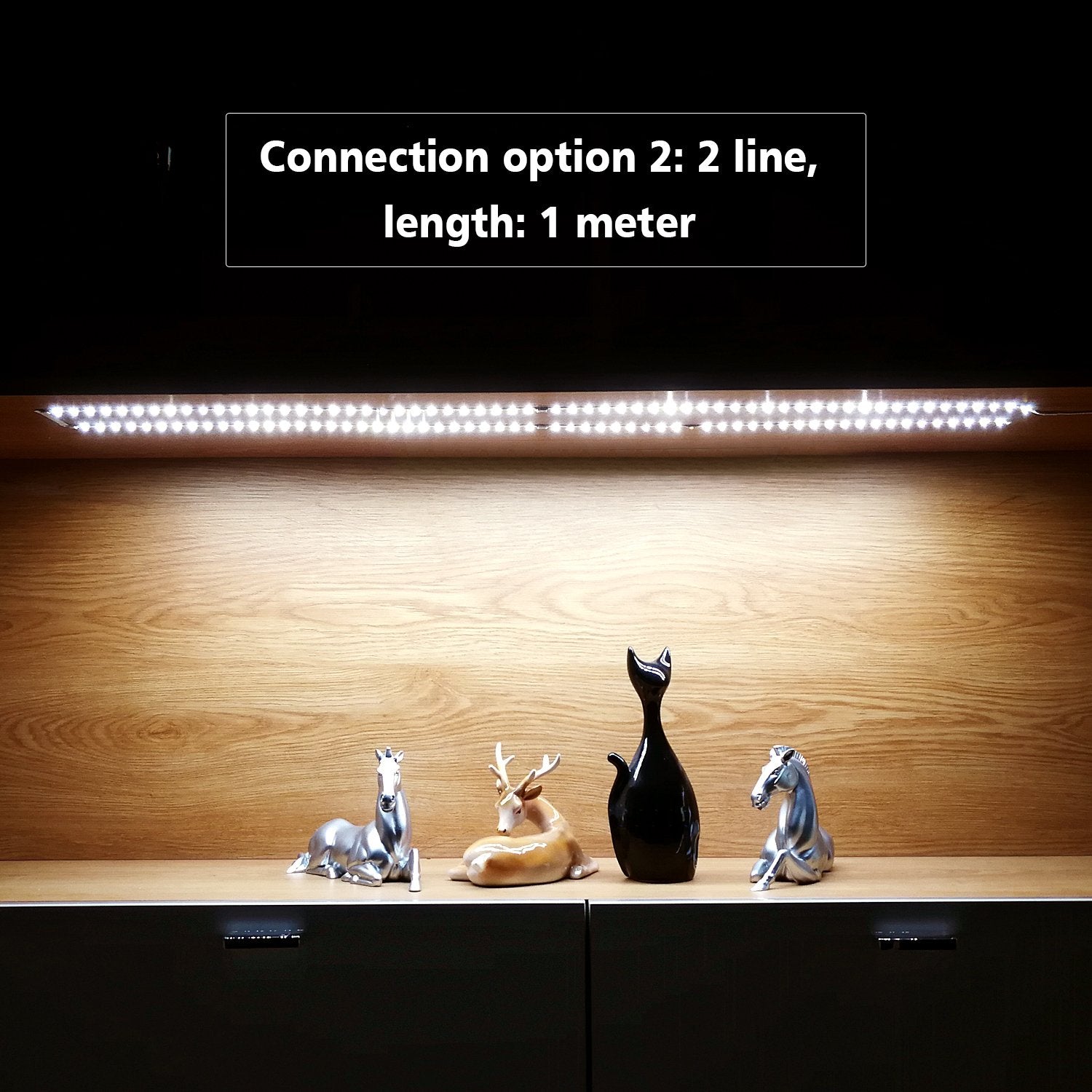 WOBANE LED Under Cabinet Lighting Kit, 1200lm, 6.6ft, Copper, 6000K White, Model CS2, Flexible Ribbon Lights for Kitchen and Showcase