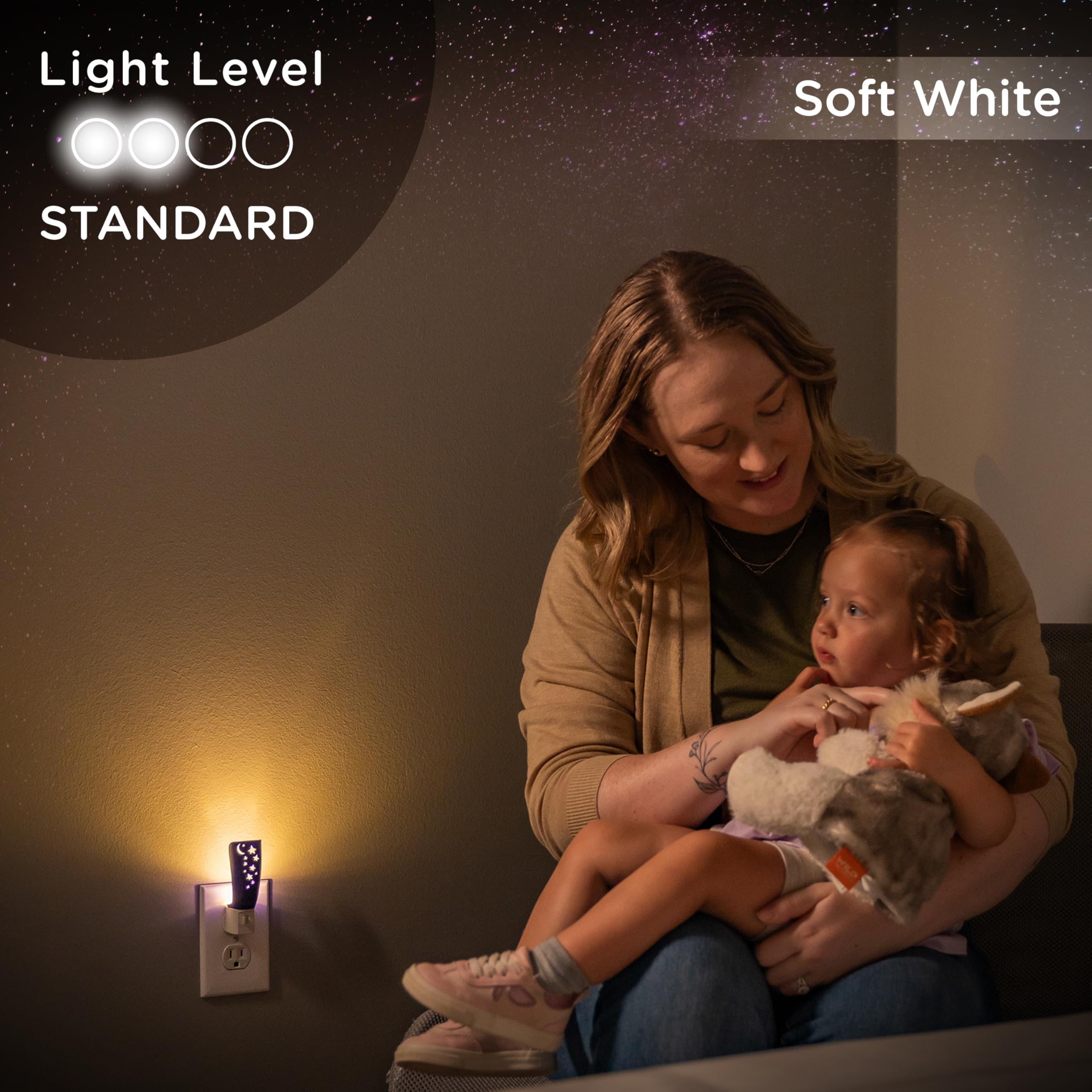 Lights By Nights, Solar System, Space, Lullaby, Led Night Light, Plug-In, Manual On/Off, Ambient Lighting, Ideal For Bedroom, Nu