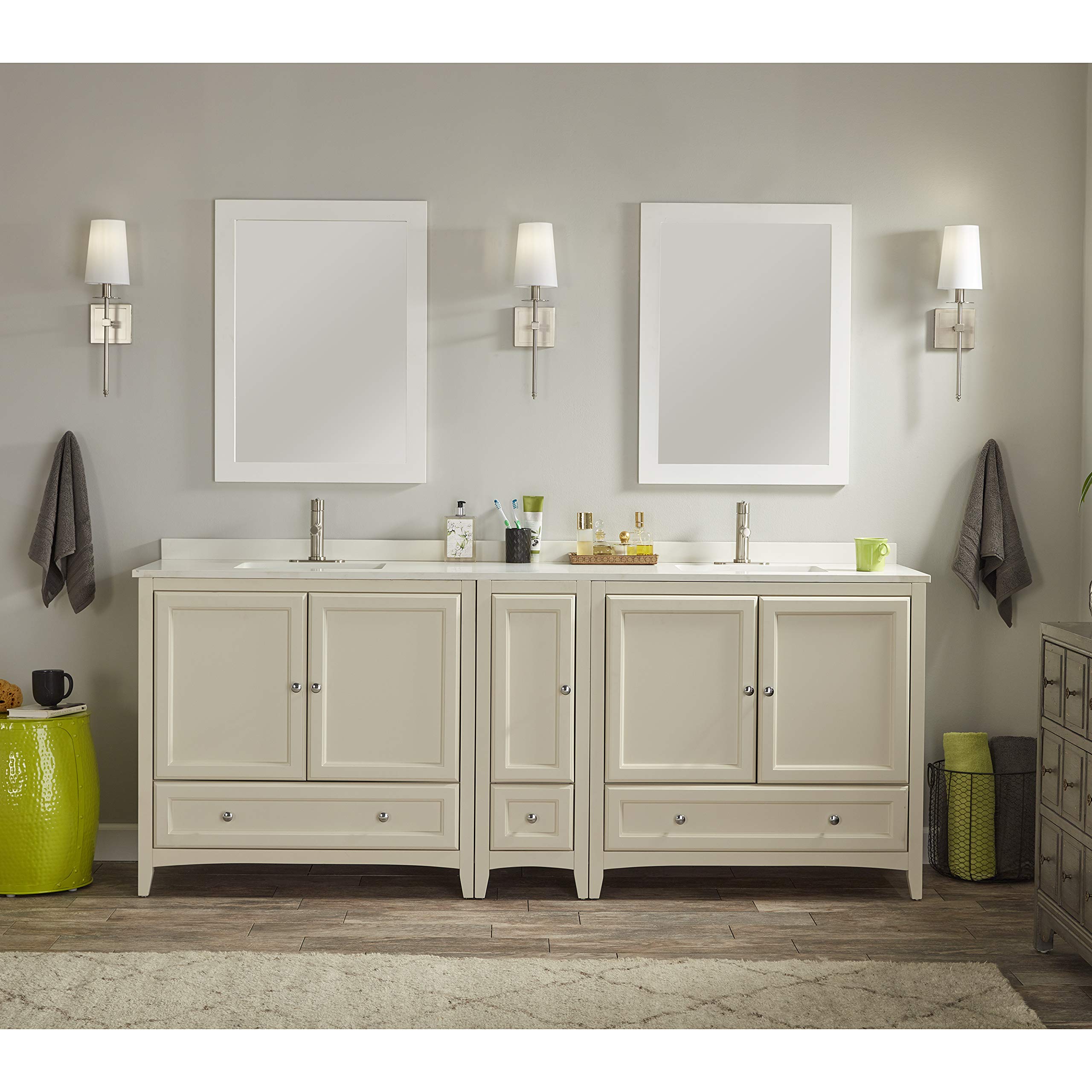 Linea Di Liara Torcia Brushed Nickel Wall Sconce Wall Lighting With White Fabric Shade Modern Bathroom Wall Sconces Bedroom Wall