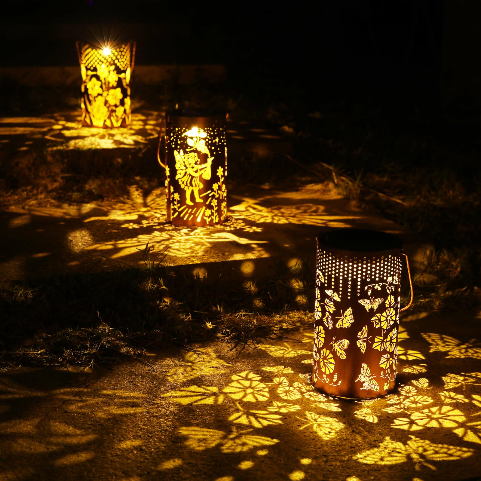 2Pack Butterfly Solar Light  Birthday Gift For Women  Men  MotherS Day  Thanksgiving  Christmas  New Year Gift. Outdoor Waterproof Lights Hanging Patio Garden Decoration  Outdoor Backyard