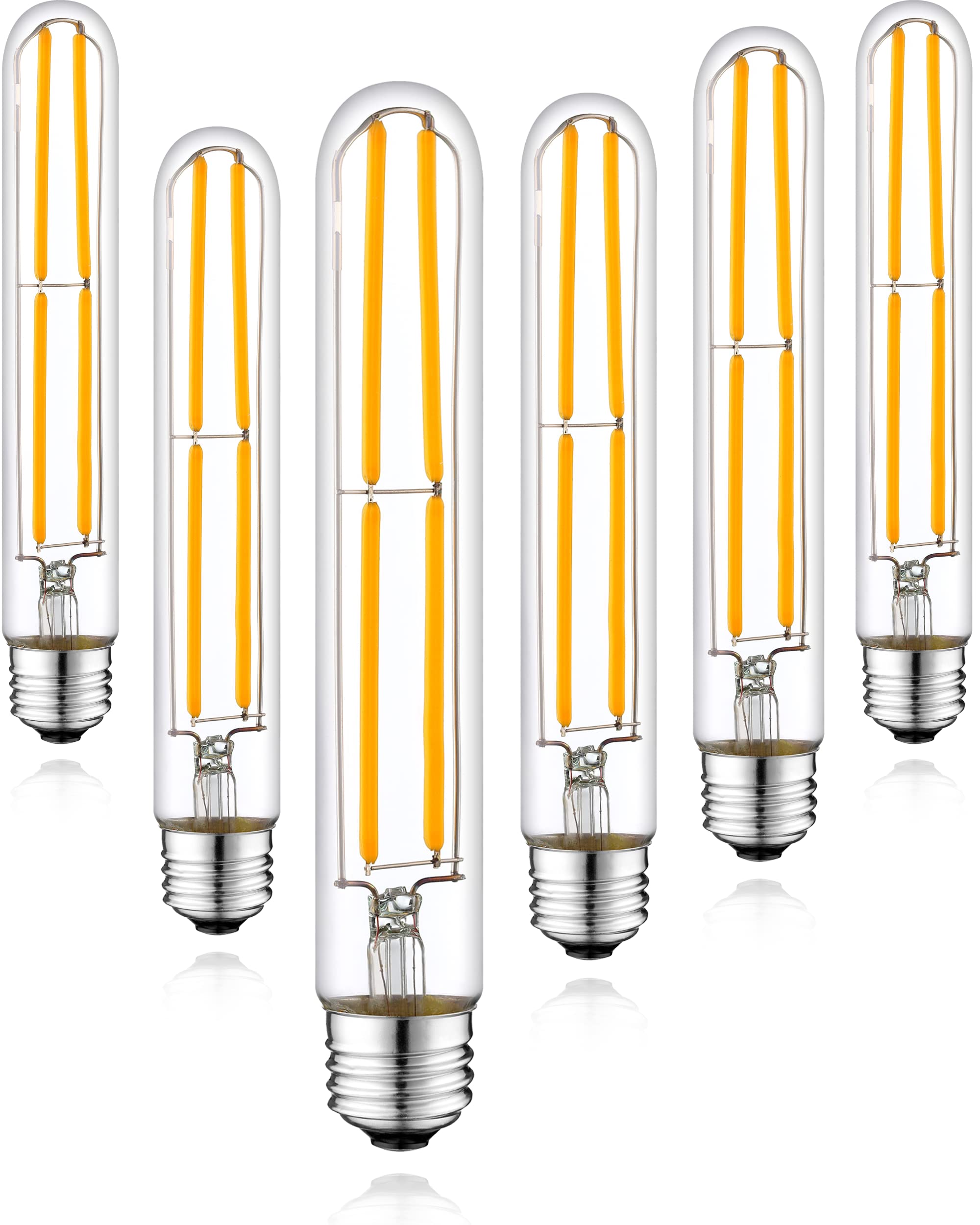 Hunanaote 6W Dimmable T10 Led Bulb, 2700K Warm White, E26 Base, 