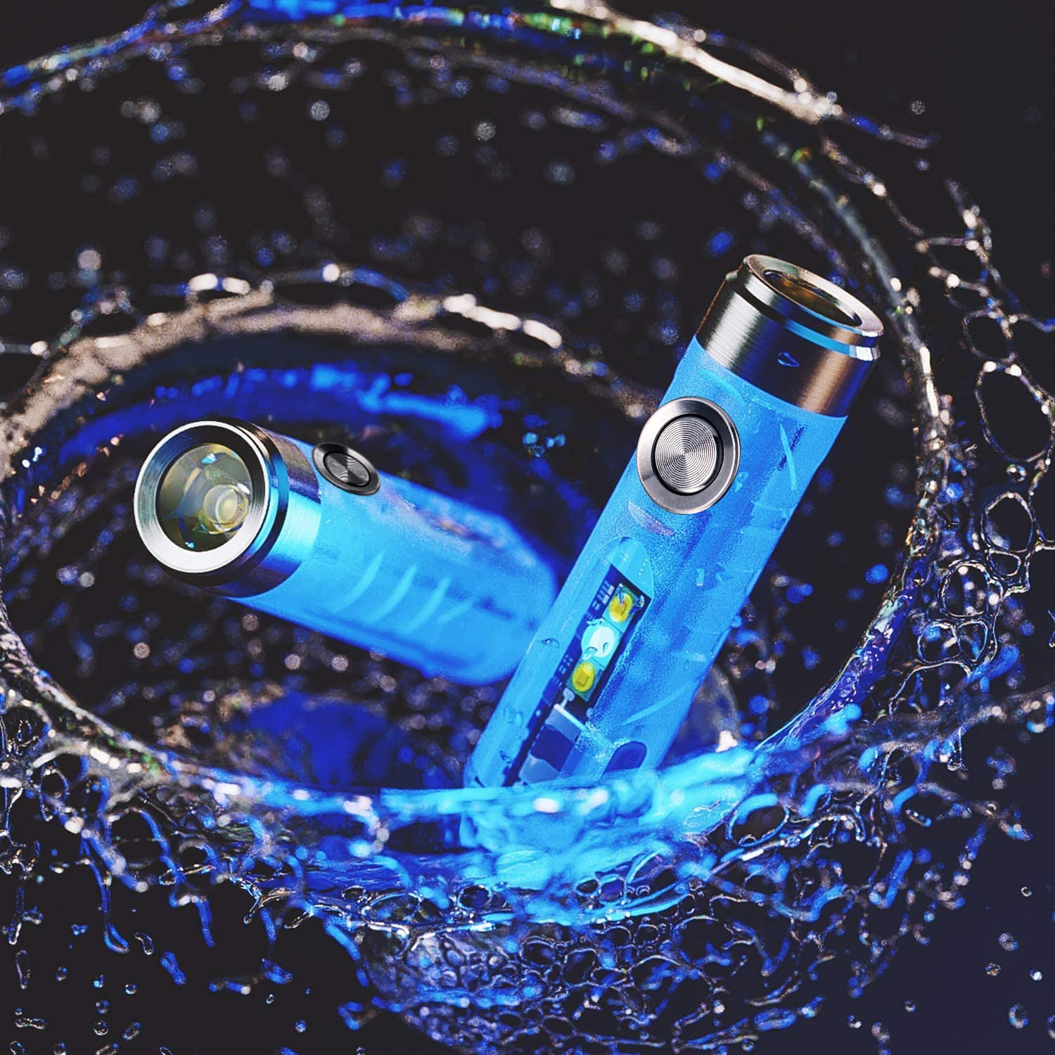 RovyVon Aurora A7 G4 Keychain Flashlight, USB C Rechargeable Max 650 High Lumen Flashlights Super Bright with EDC Small Size, 8 
