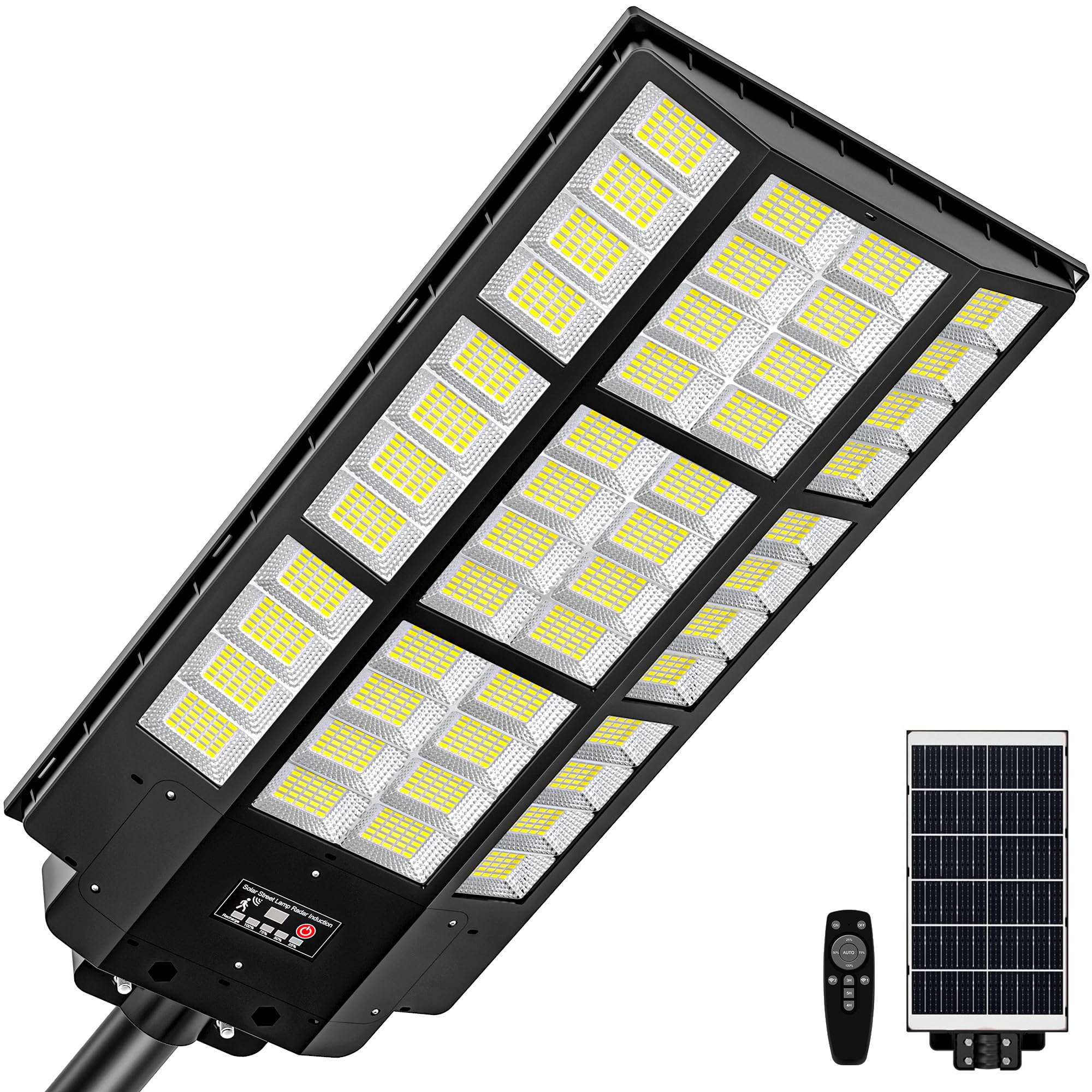 15000W Solar Street Light, Super Bright Solar Street Lights Outdoor Waterproof, 320 Solar Flood Lights Outdoor with Dusk to Dawn