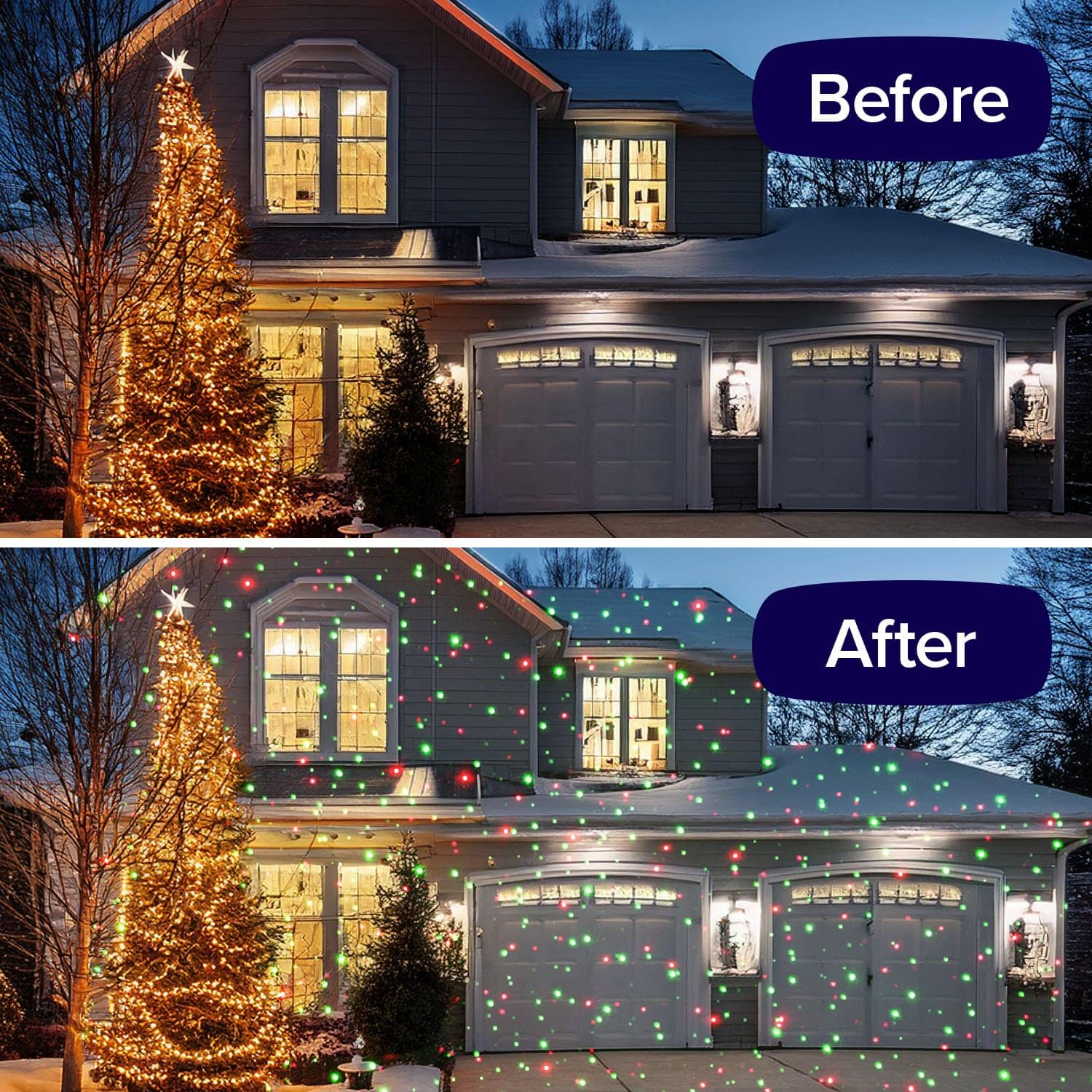 Star Shower Ultra 9 Outdoor Laser Light Show, As-Seen-On-Tv, New 9 Unique Patterns, Showers Home W/Thousands Of Lights, 3 Color